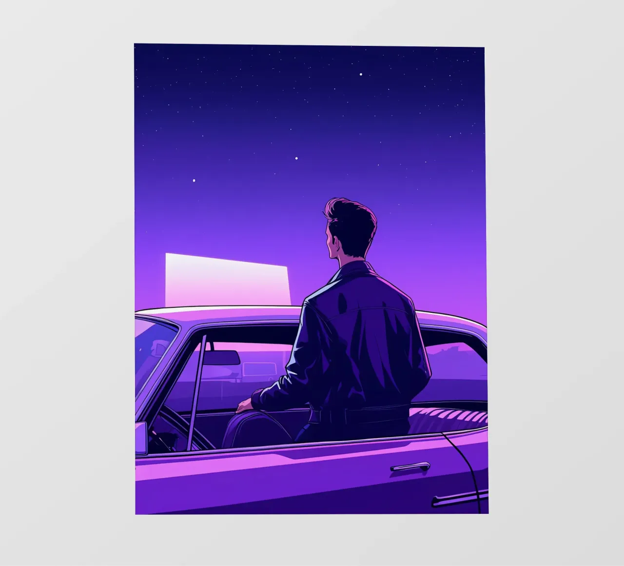 Experiencias cinematográficas al aire libre Lofi Art papel para pared de LoFi Gallery