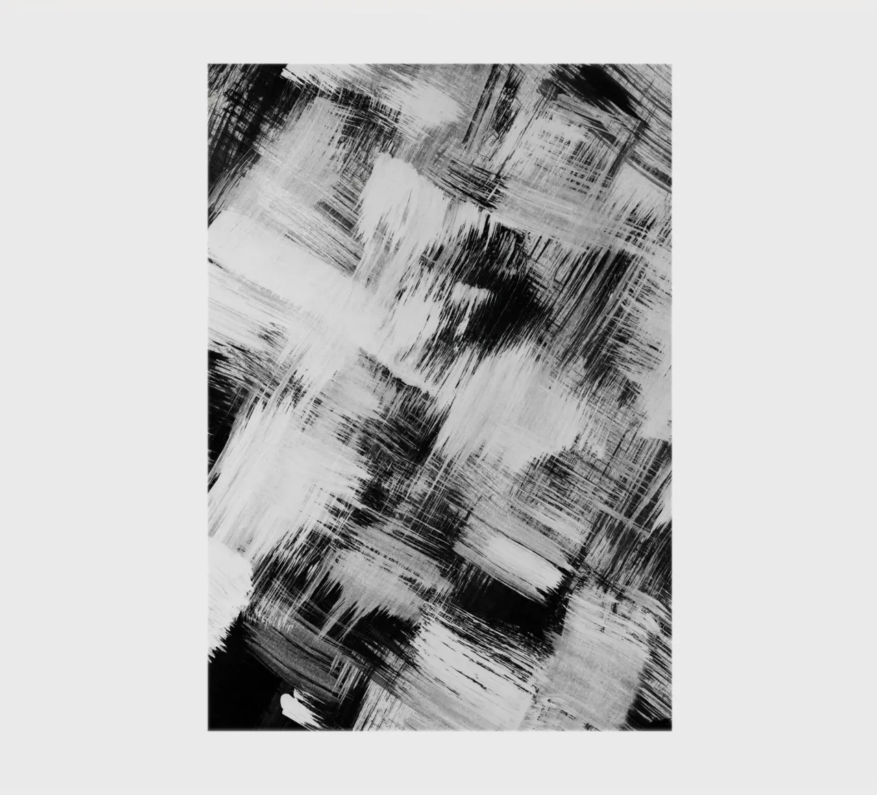 Strokes 26 | Black and White Brushstroke Abstract diario da sabidussi