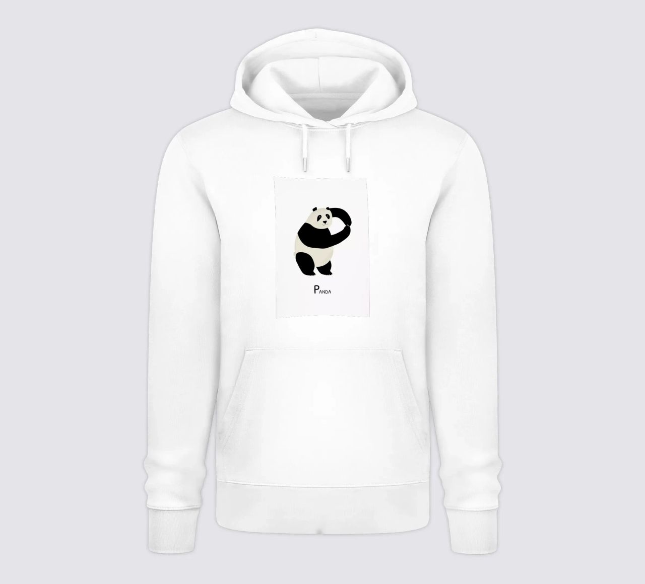 P for Panda felpa con cappuccio da Little Flourishes