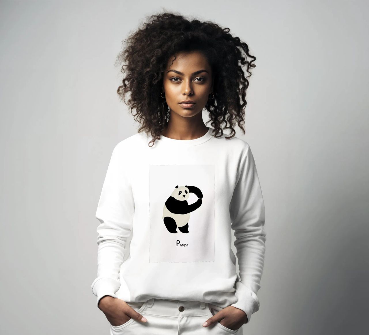P for Panda felpa da Little Flourishes