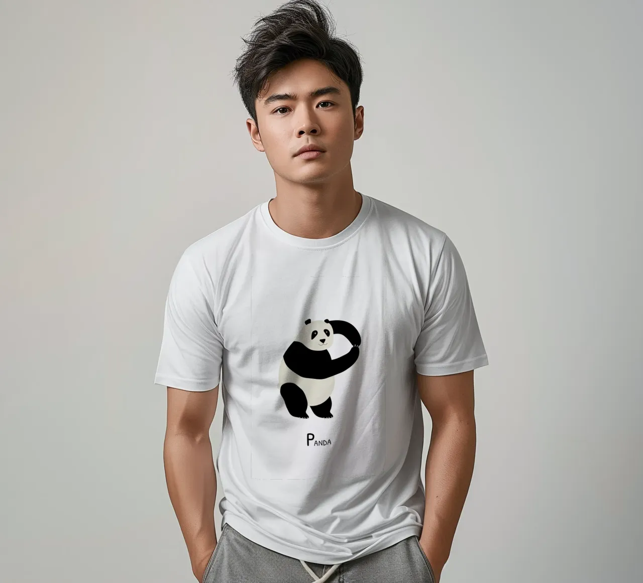 P for Panda t-shirt da Little Flourishes