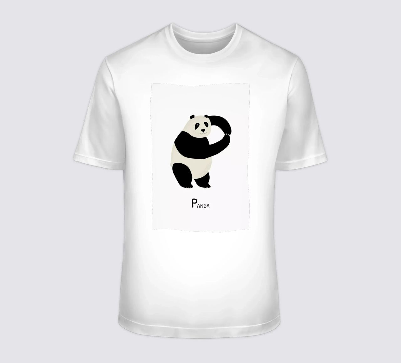 P for Panda t-shirt da Little Flourishes