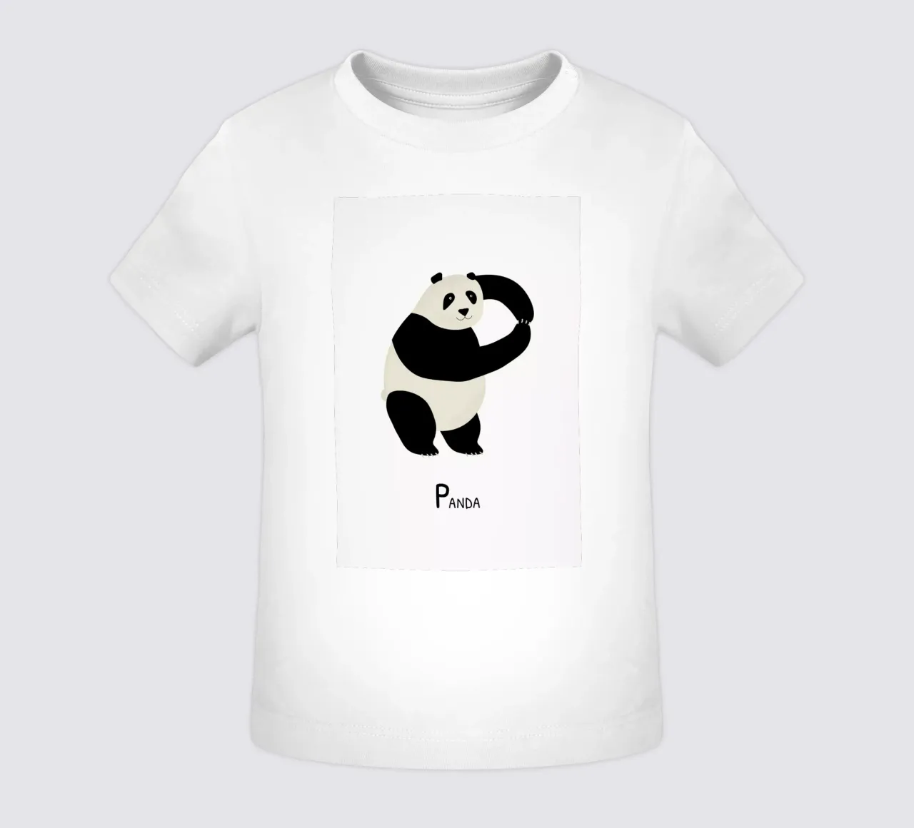 P for Panda maglietta neonato da Little Flourishes