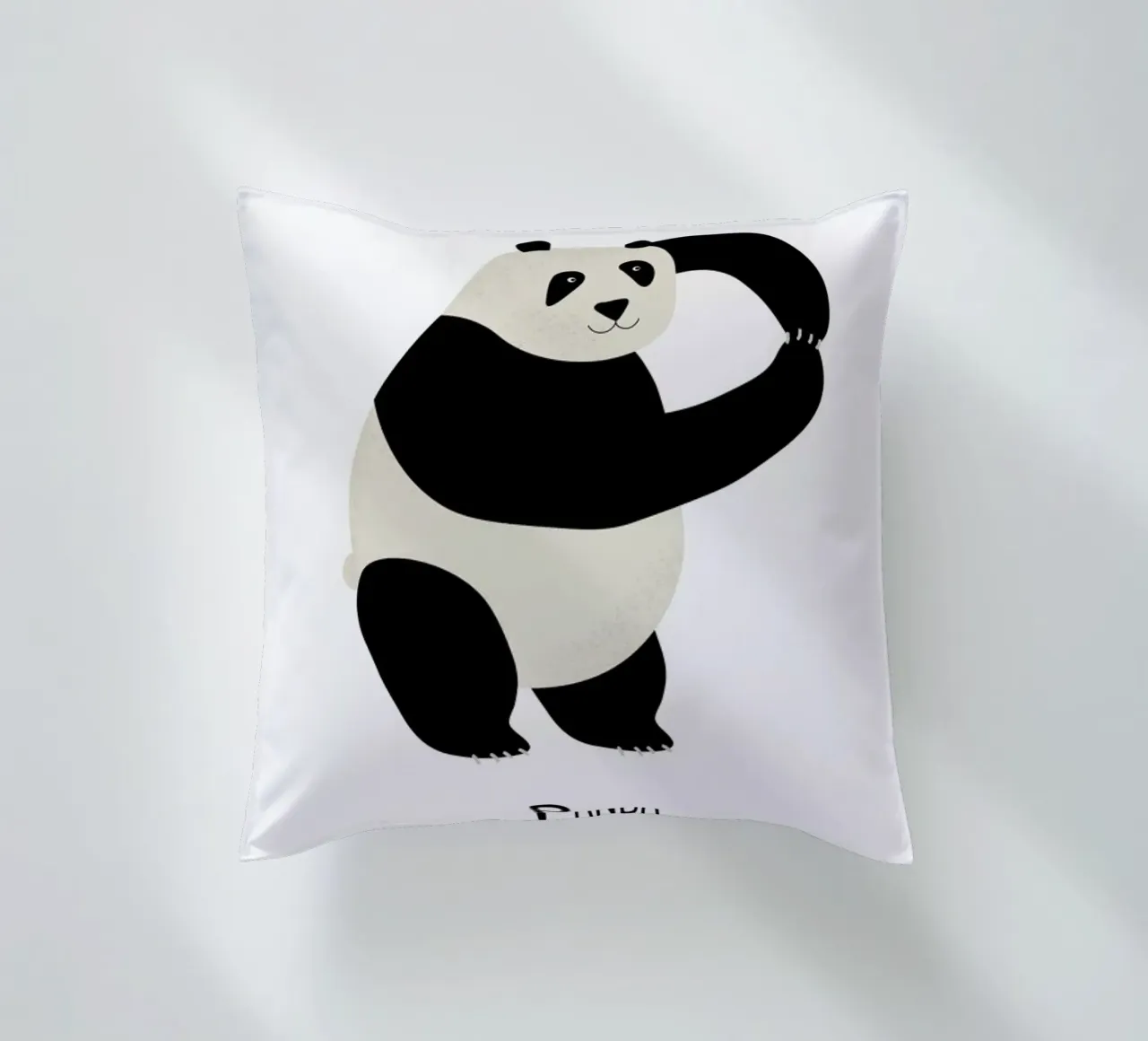 P for Panda cuscino da Little Flourishes