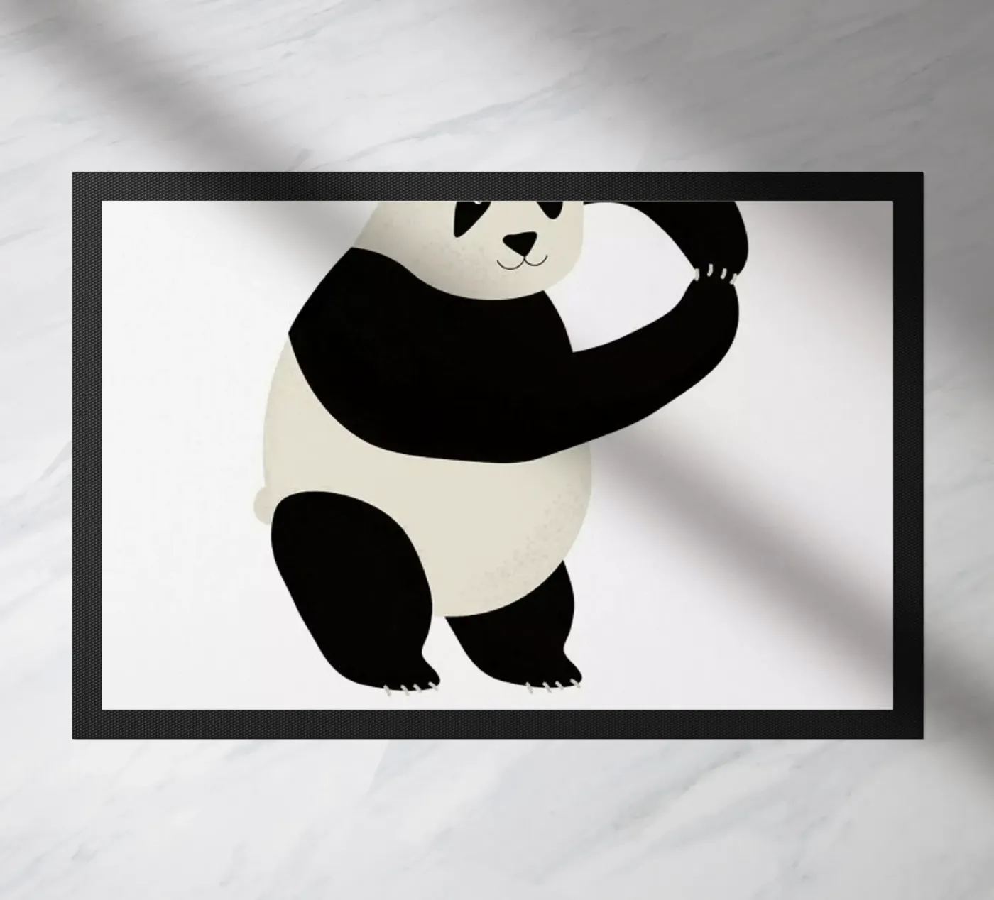 P for Panda doormat by Little Flourishes
