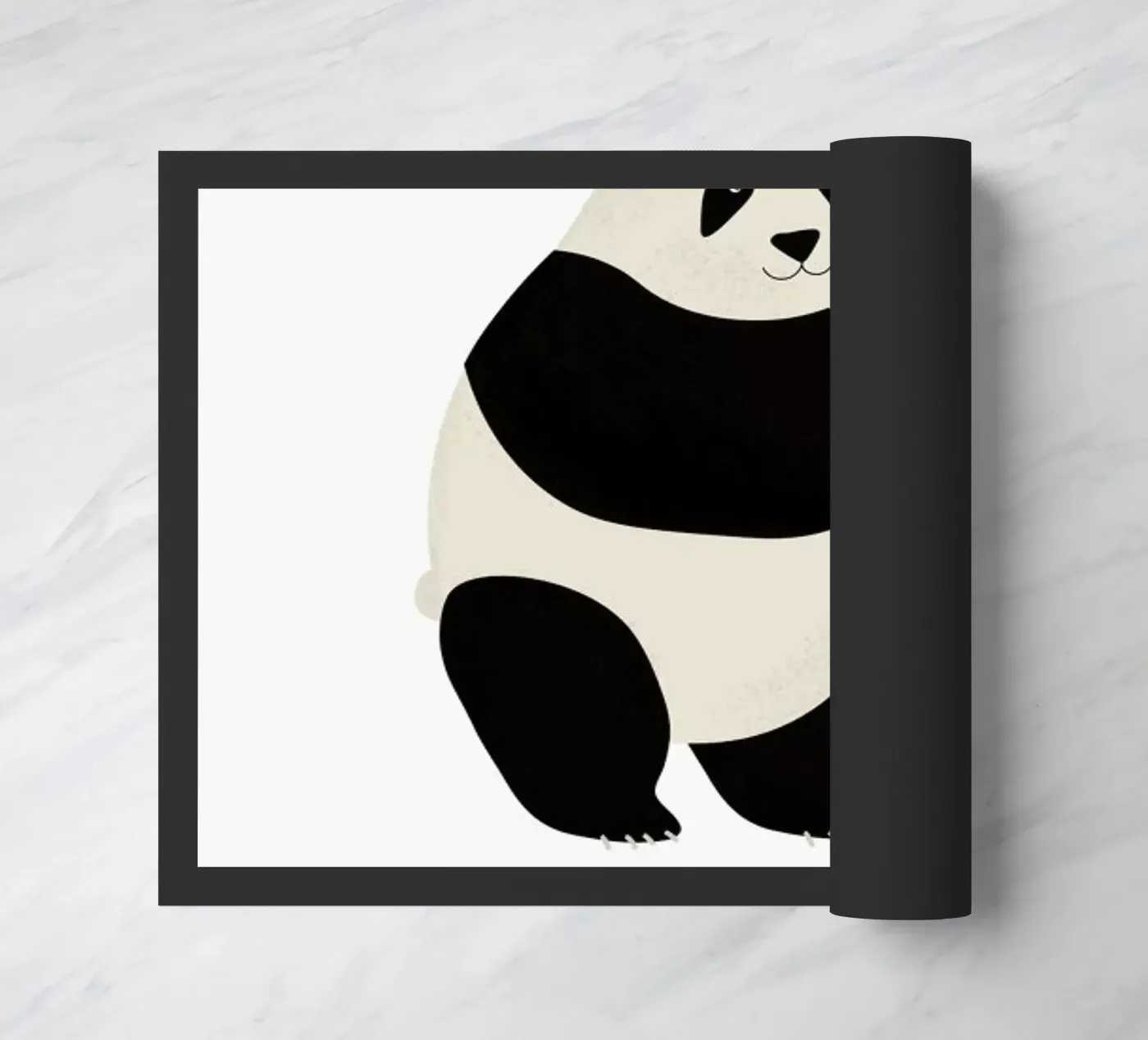 P for Panda doormat by Little Flourishes