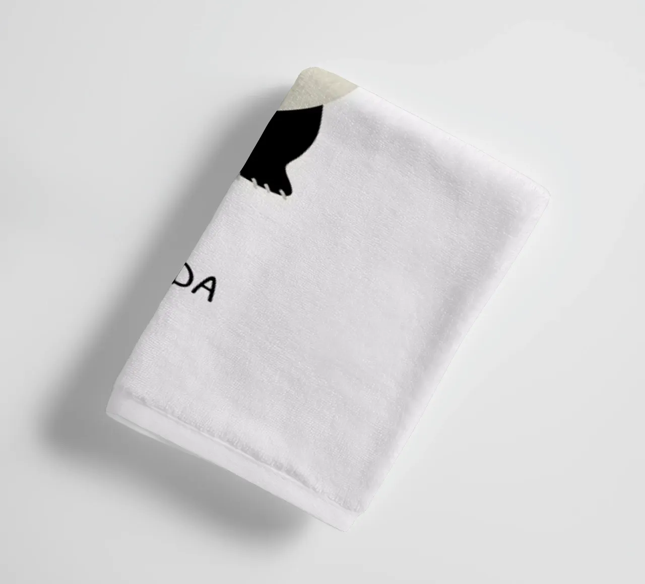 P for Panda towel by Little Flourishes