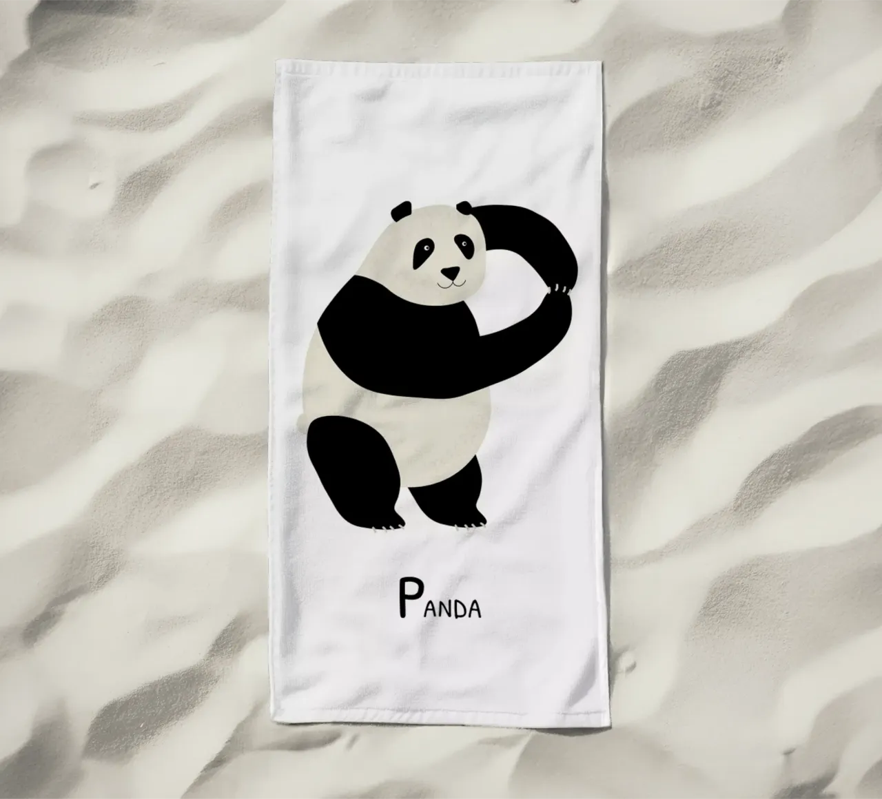 P for Panda telo mare da Little Flourishes