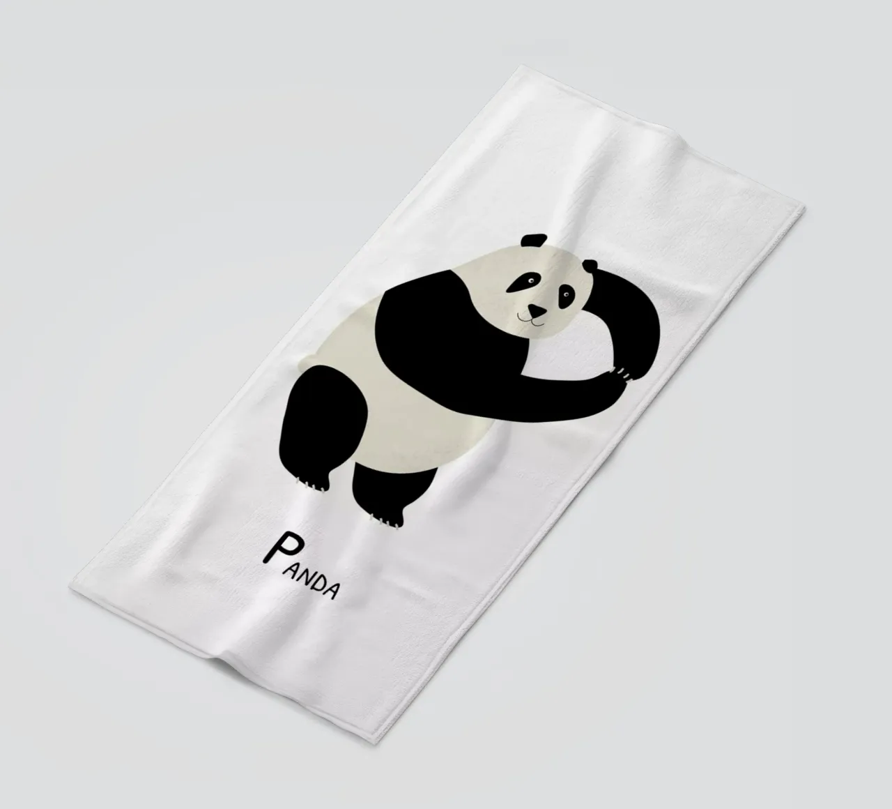 P for Panda telo mare da Little Flourishes