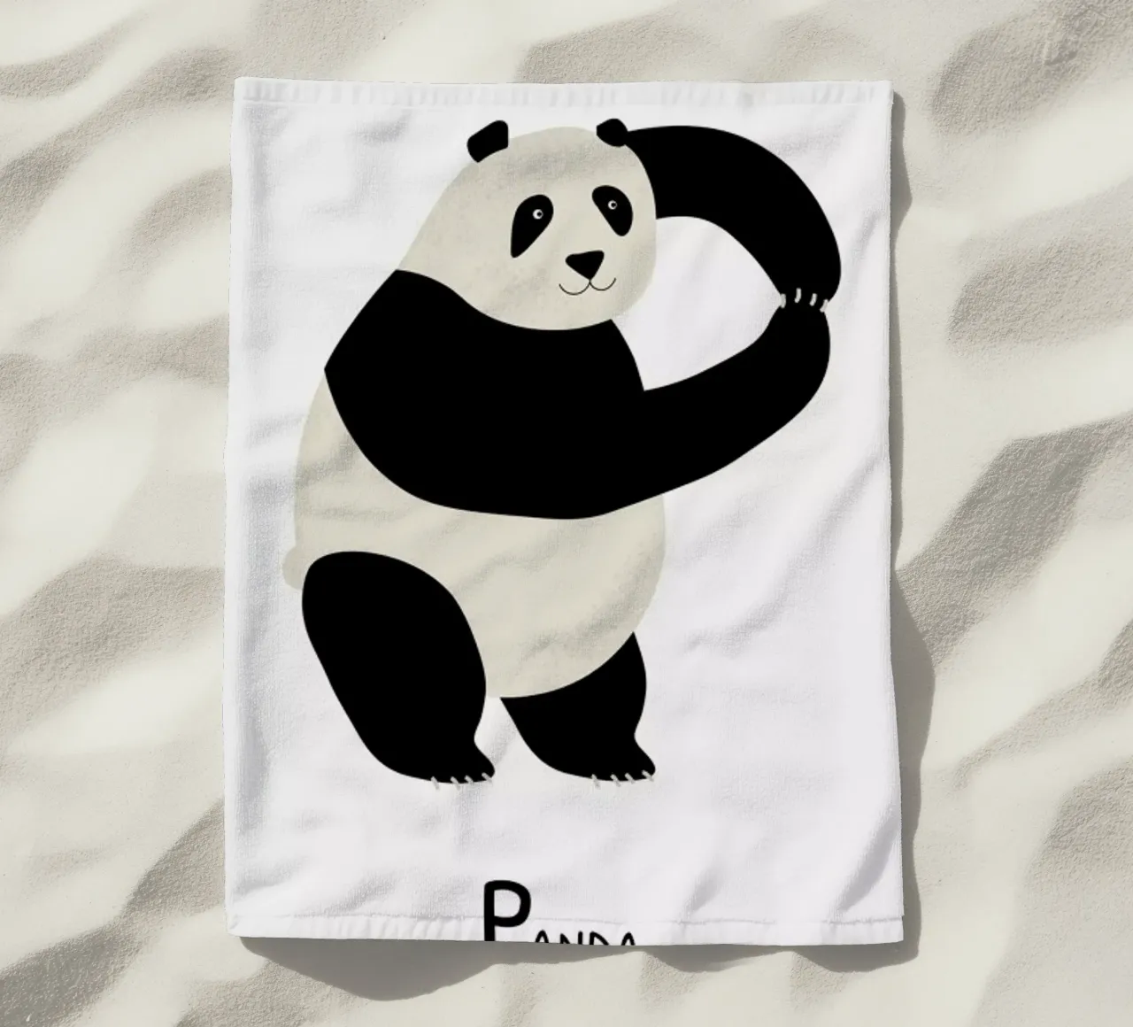 P for Panda telo mare da Little Flourishes