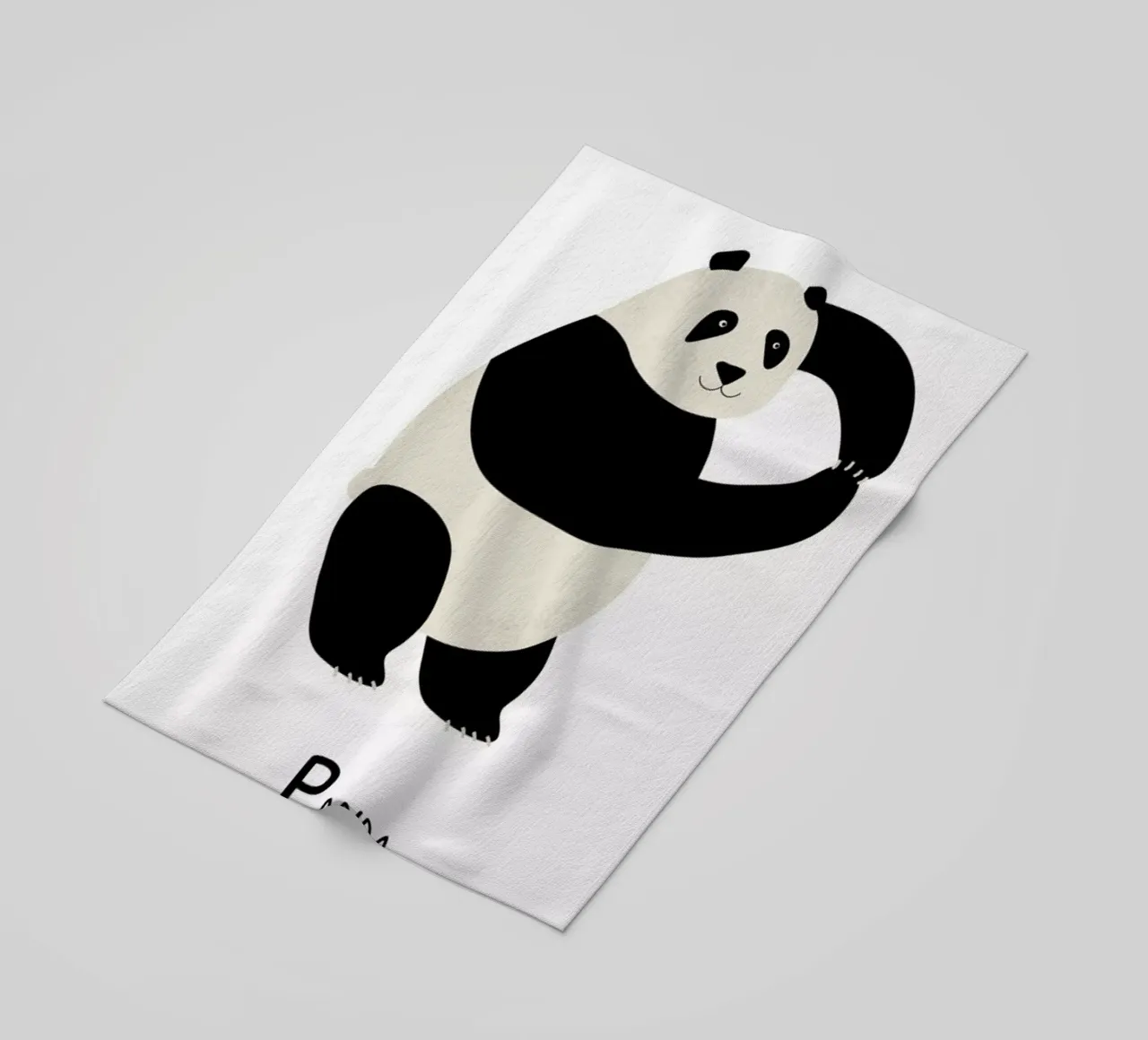 P for Panda telo mare da Little Flourishes