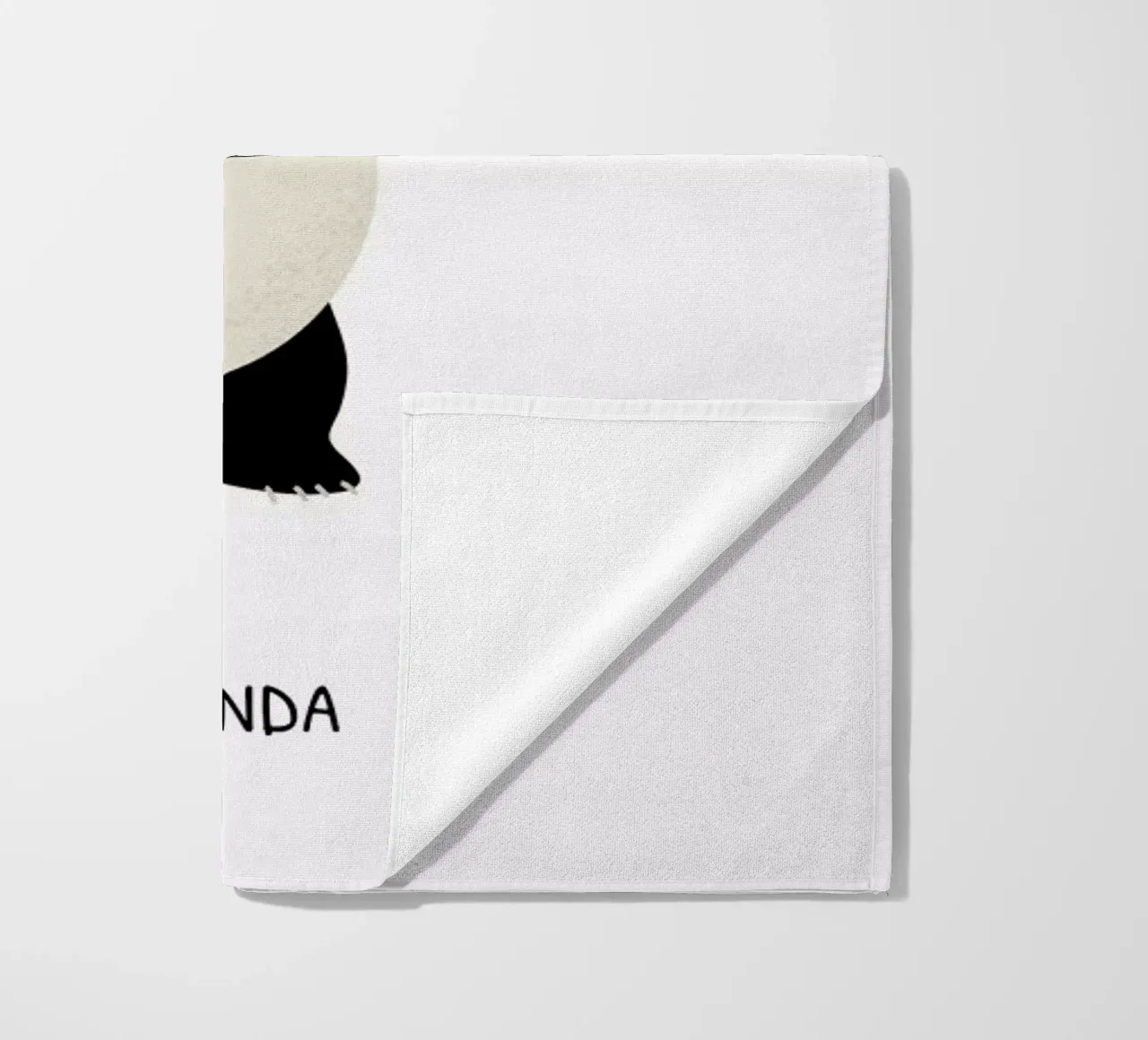 P for Panda telo mare da Little Flourishes