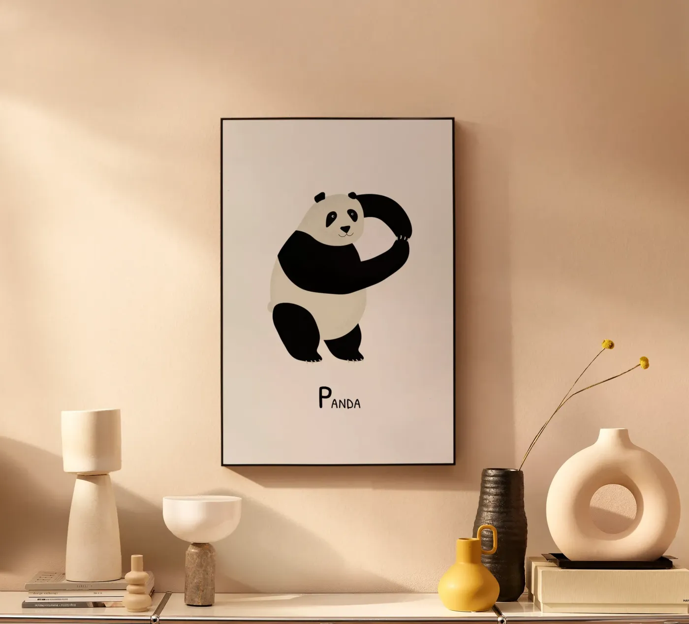 P for Panda plexiglass da Little Flourishes