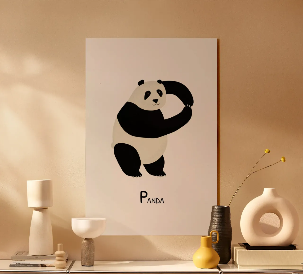 P for Panda plexiglass da Little Flourishes