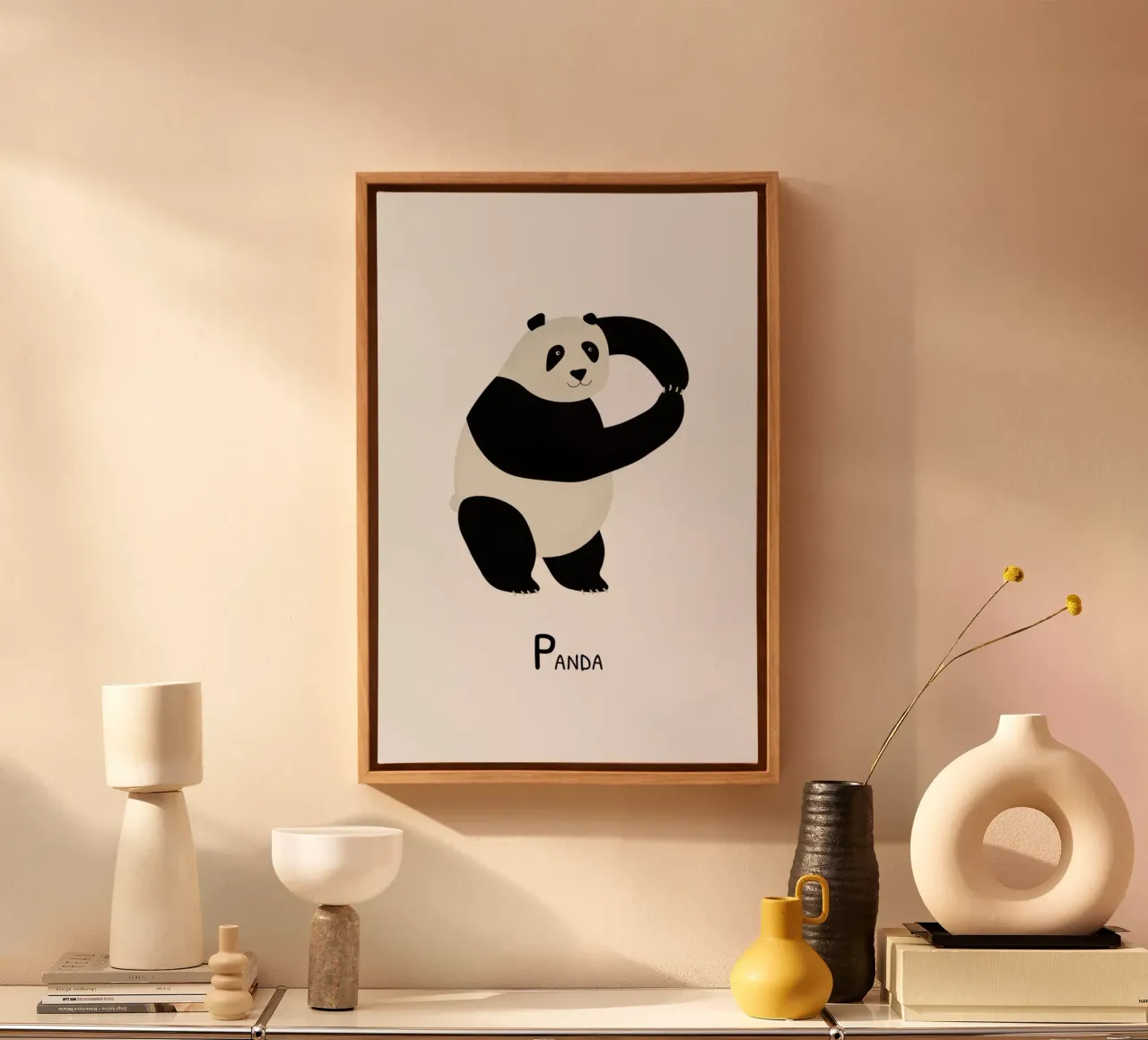 P for Panda tela da Little Flourishes