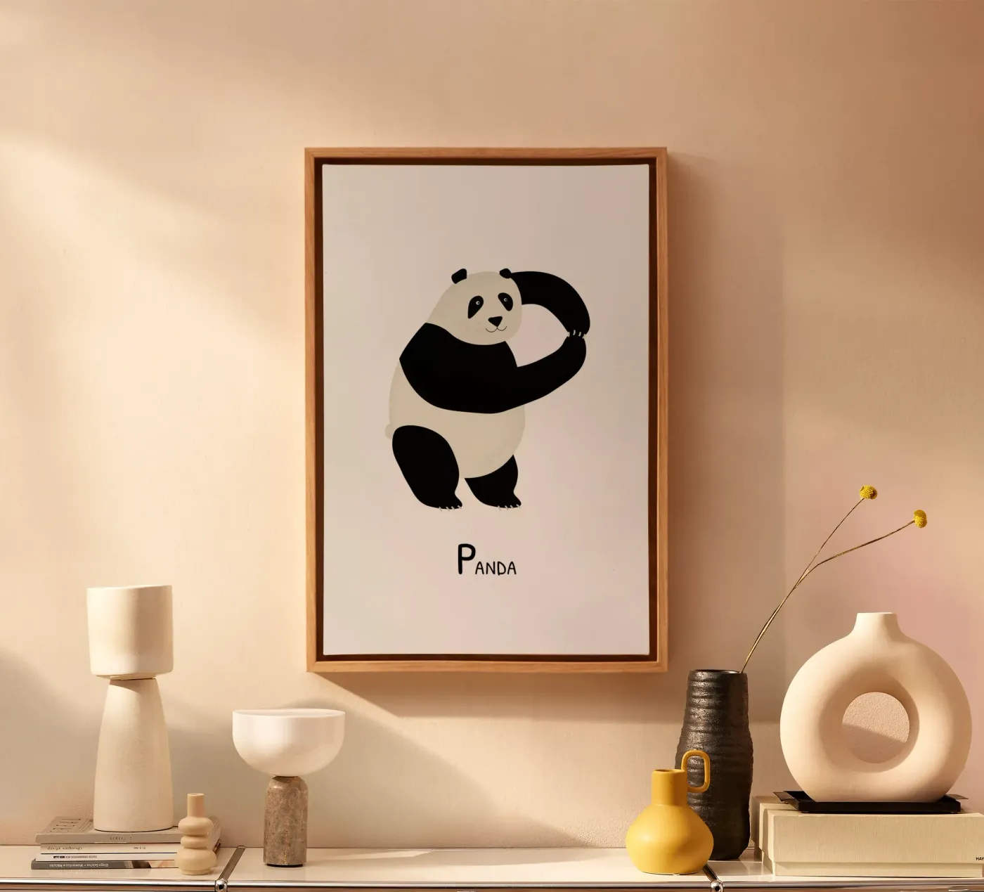 P for Panda tela da Little Flourishes