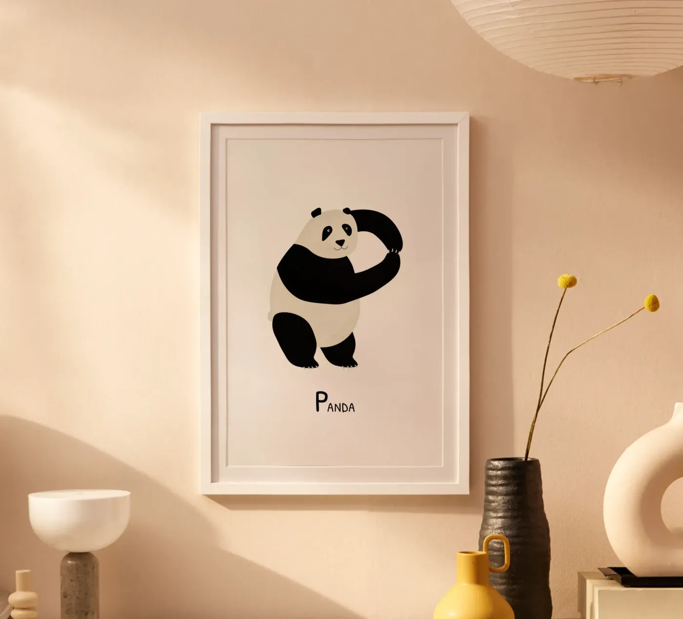 P for Panda poster by Little Flourishes
