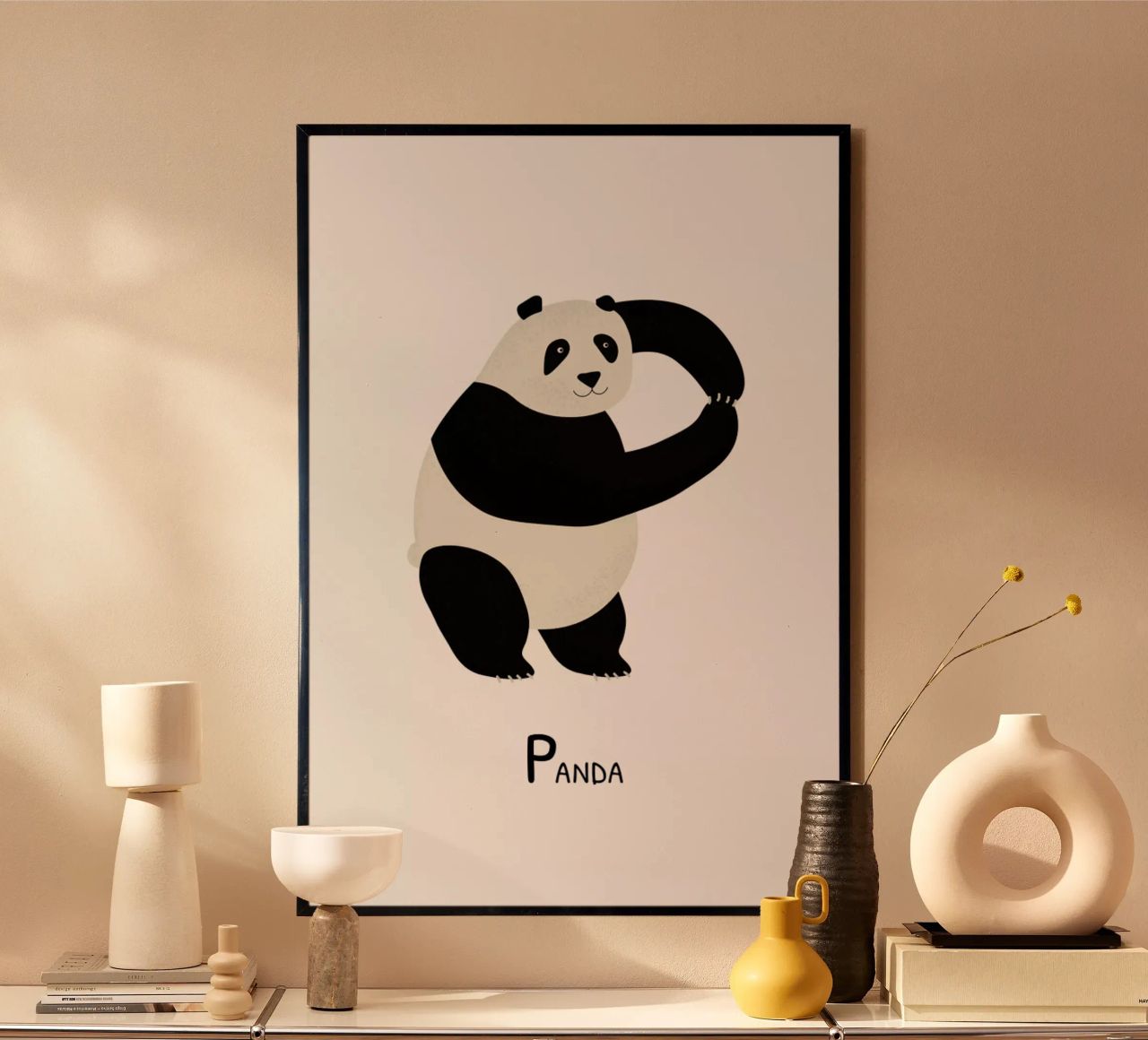 P for Panda carta hahnemühle da Little Flourishes