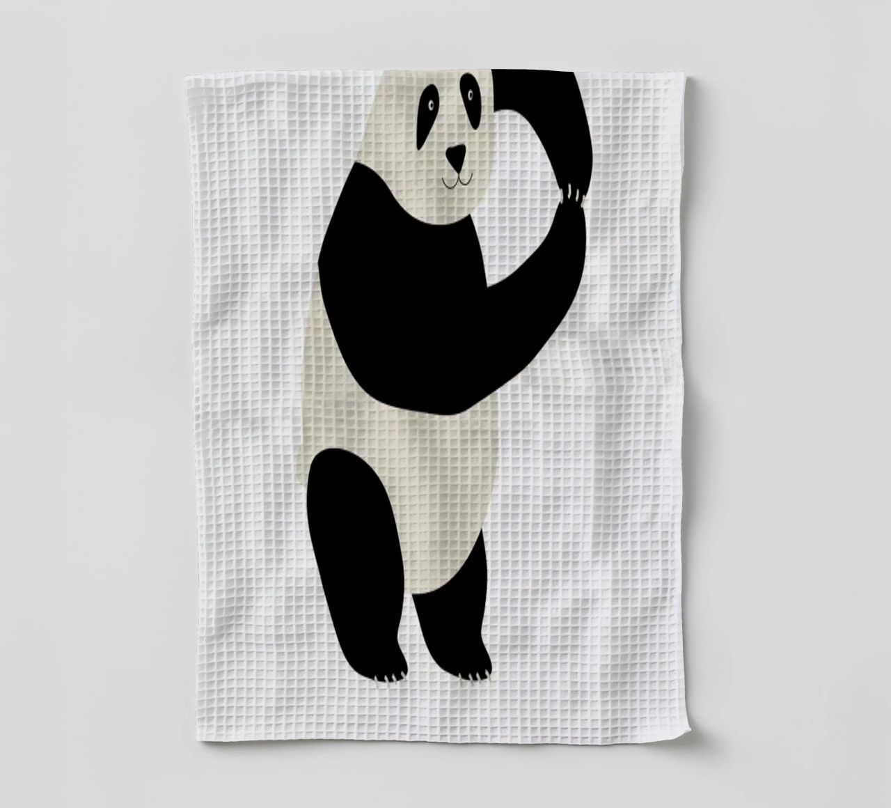 P for Panda canovaccio da cucina da Little Flourishes