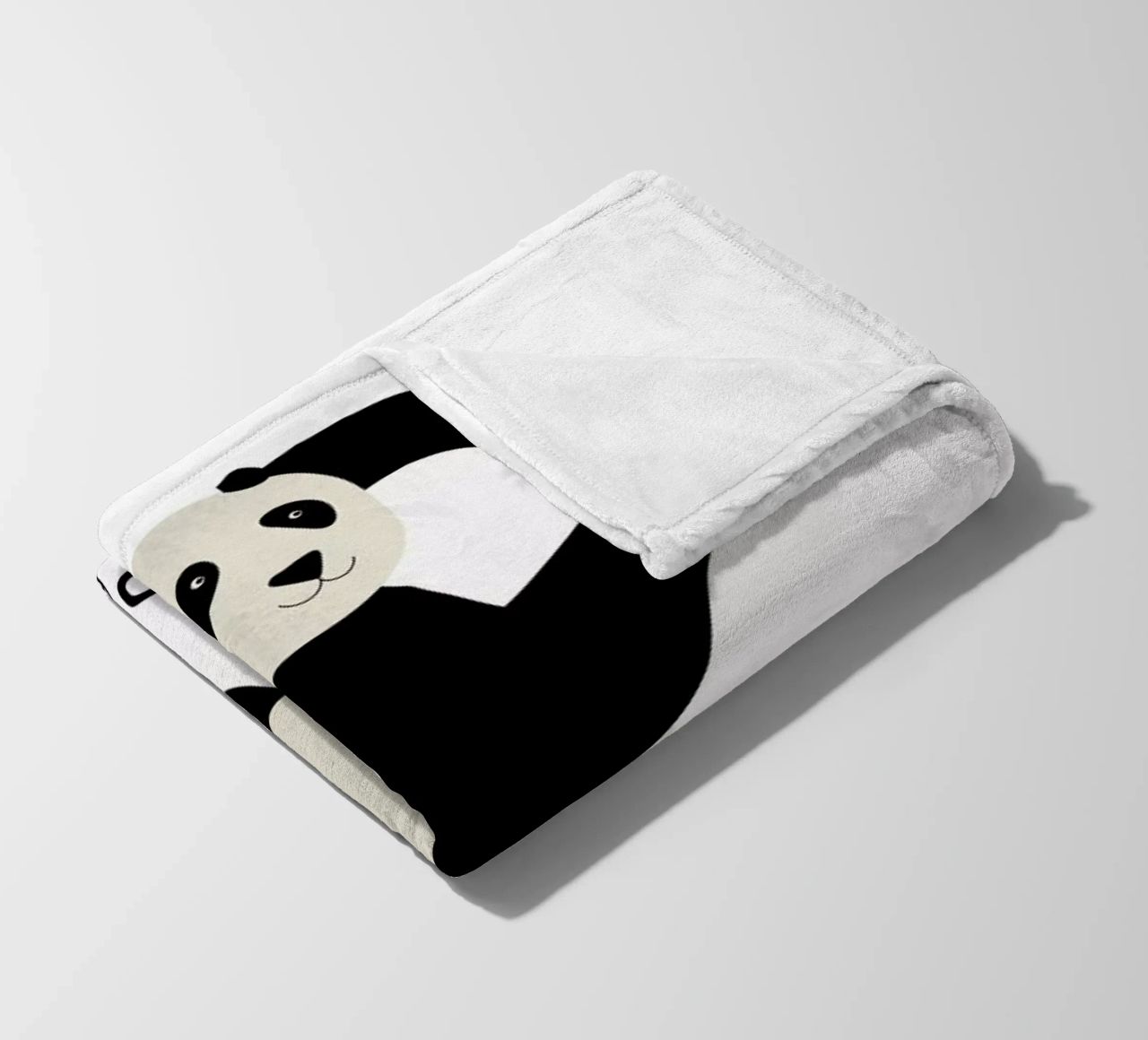P for Panda coperta in pile da Little Flourishes