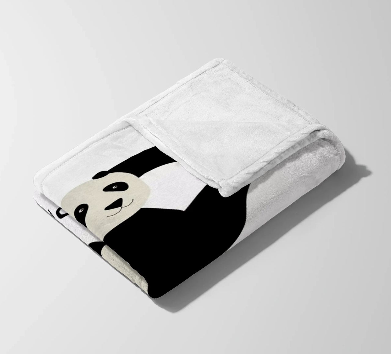 P for Panda coperta in pile da Little Flourishes