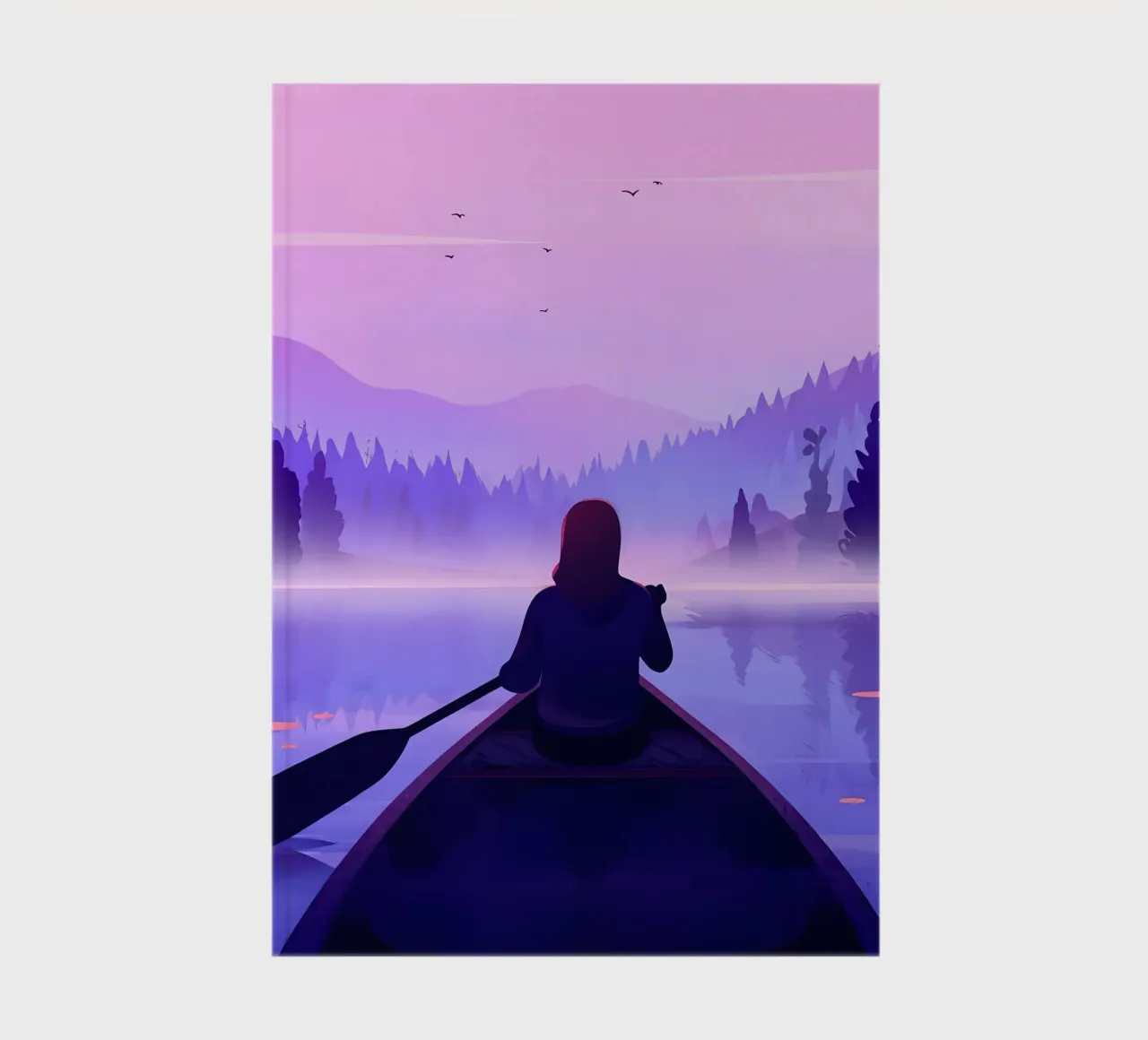 Canoa nel lago Lofi Art diario da LoFi Gallery