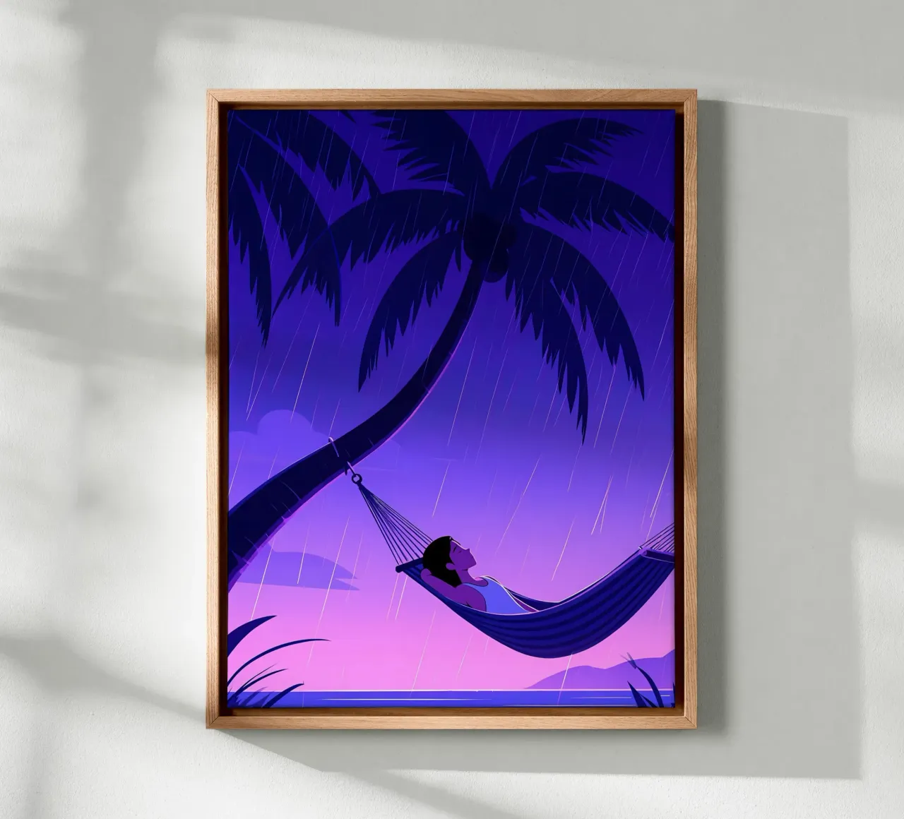 Resting On Hammock Lofi Art canvas by LoFi Gallery