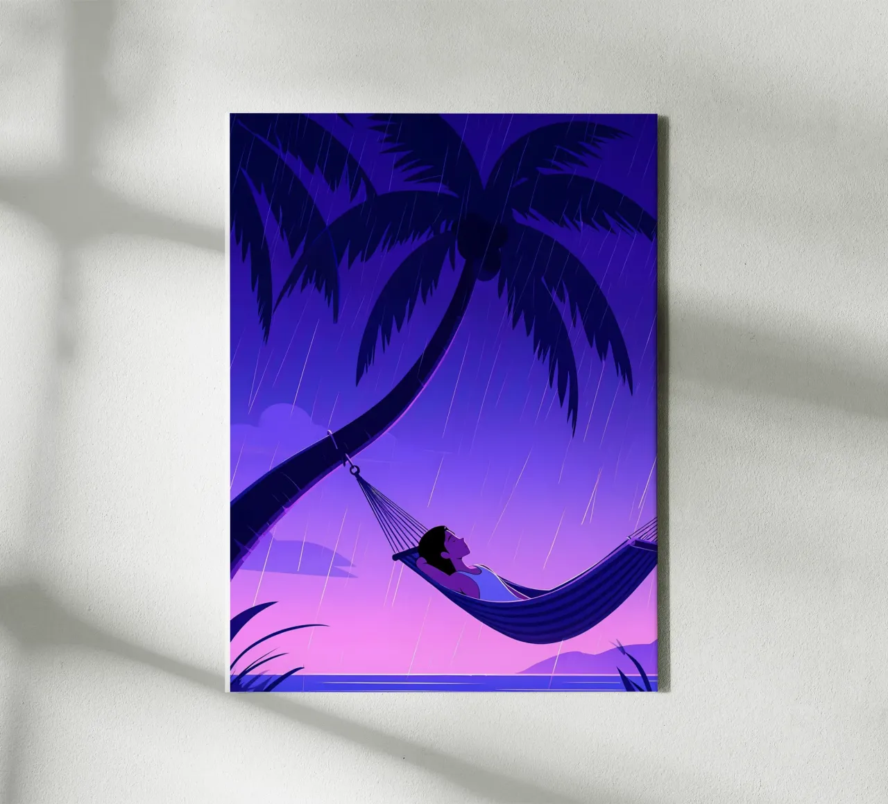 Resting On Hammock Lofi Art canvas by LoFi Gallery