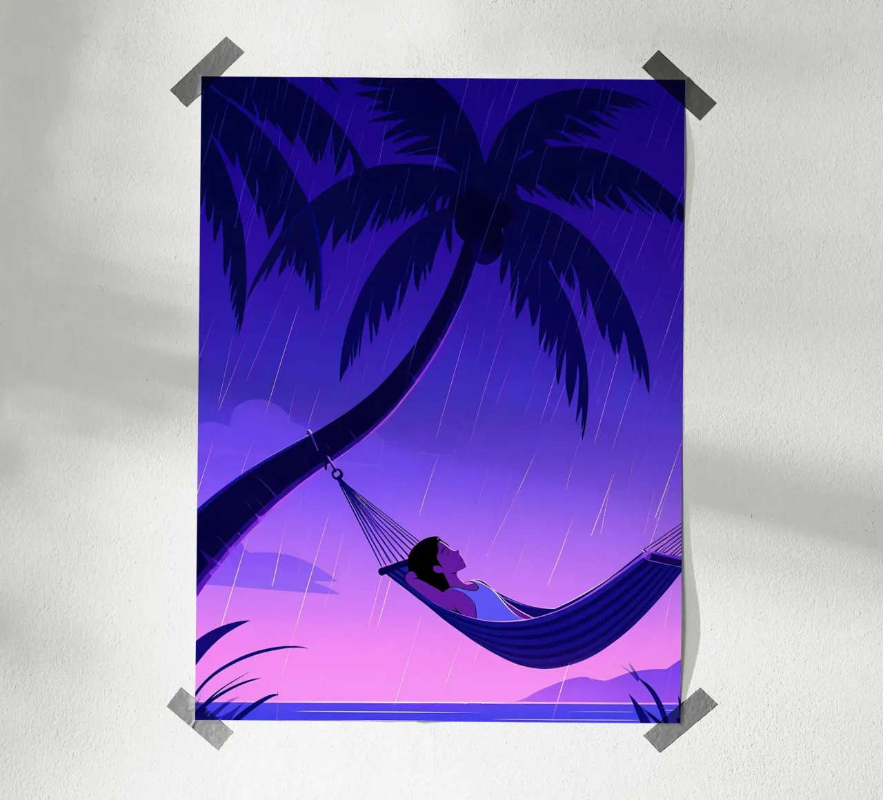 Resting On Hammock Lofi Art hahnemühle by LoFi Gallery