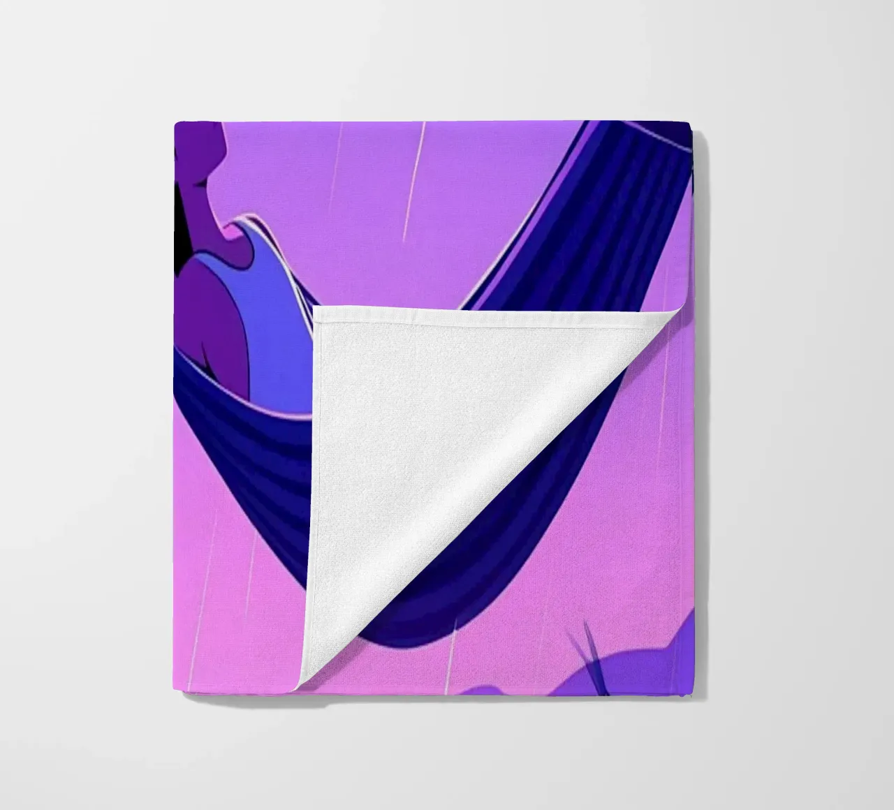 Resting On Hammock Lofi Art beach towel by LoFi Gallery