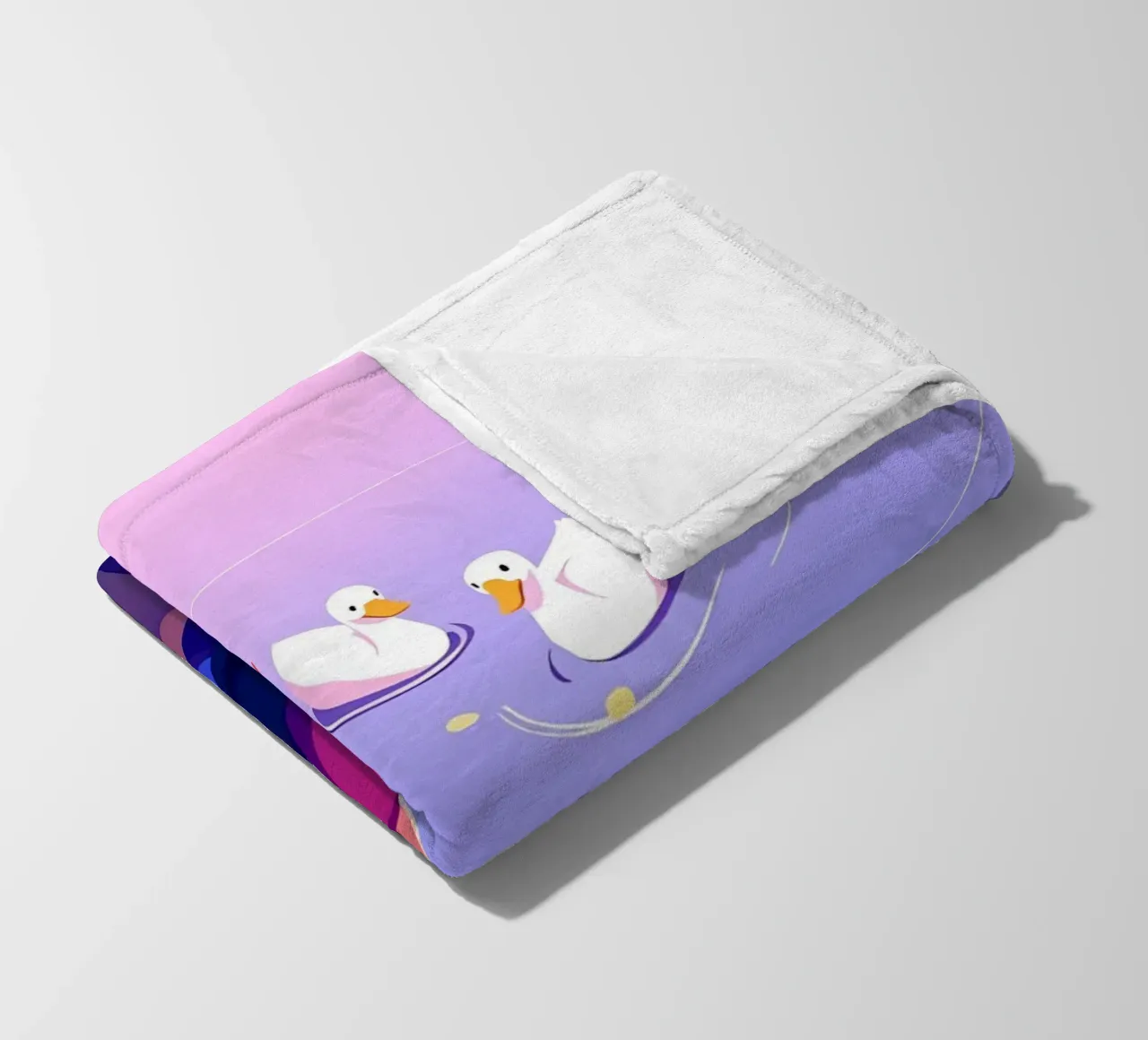 Nutrire anatre e scoiattoli Lofi Art coperta in pile da LoFi Gallery