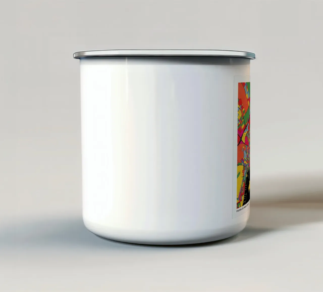 Palma de Mallorca tazza in smalto da The Cartography Collection