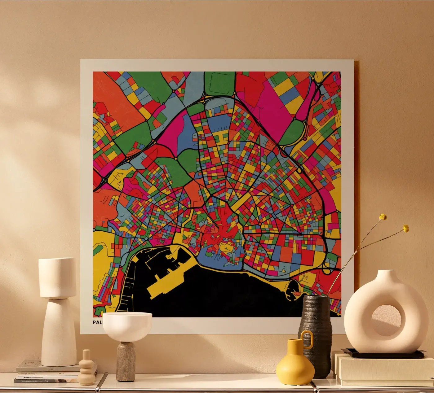 Palma de Mallorca plexiglass da The Cartography Collection
