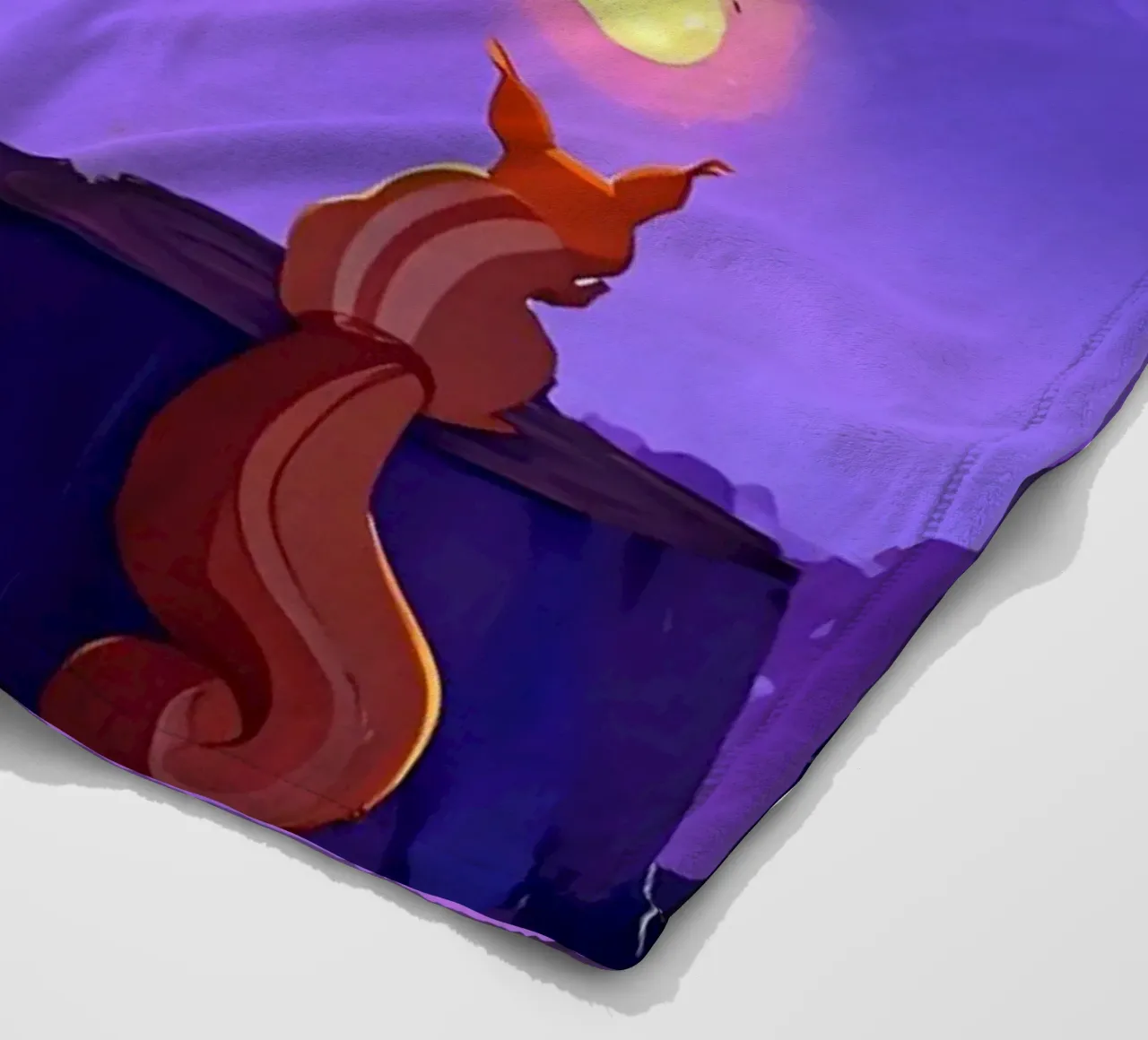 Ragazzo nella foresta con scoiattolo Lofi Art coperta in pile da LoFi Gallery