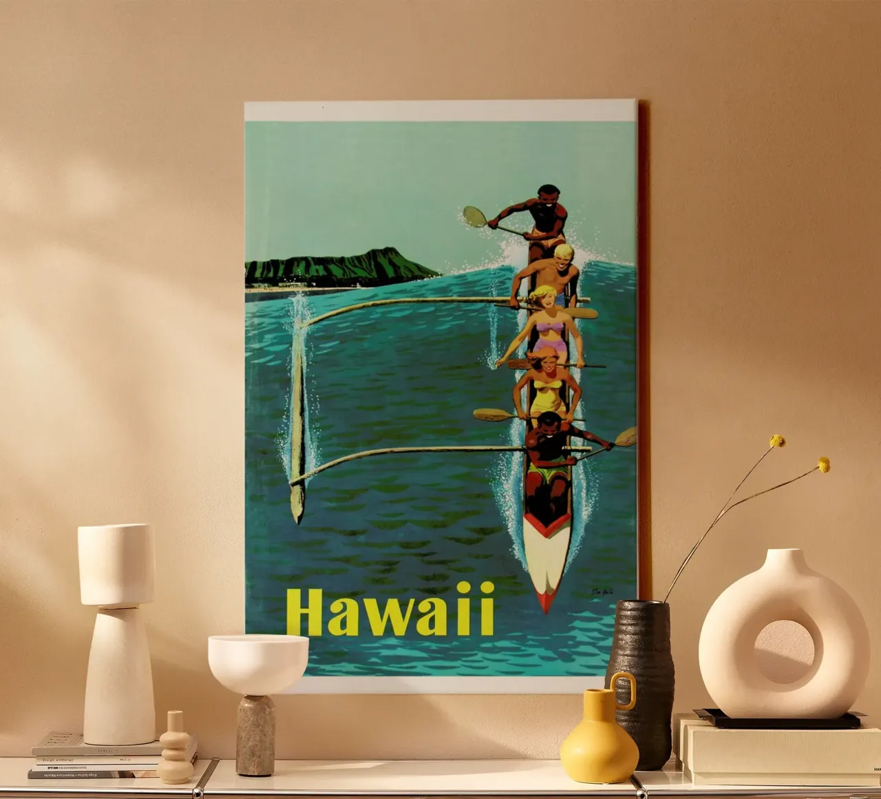 hawaii3 tela con Cornice a cassetta da Robert Livingston