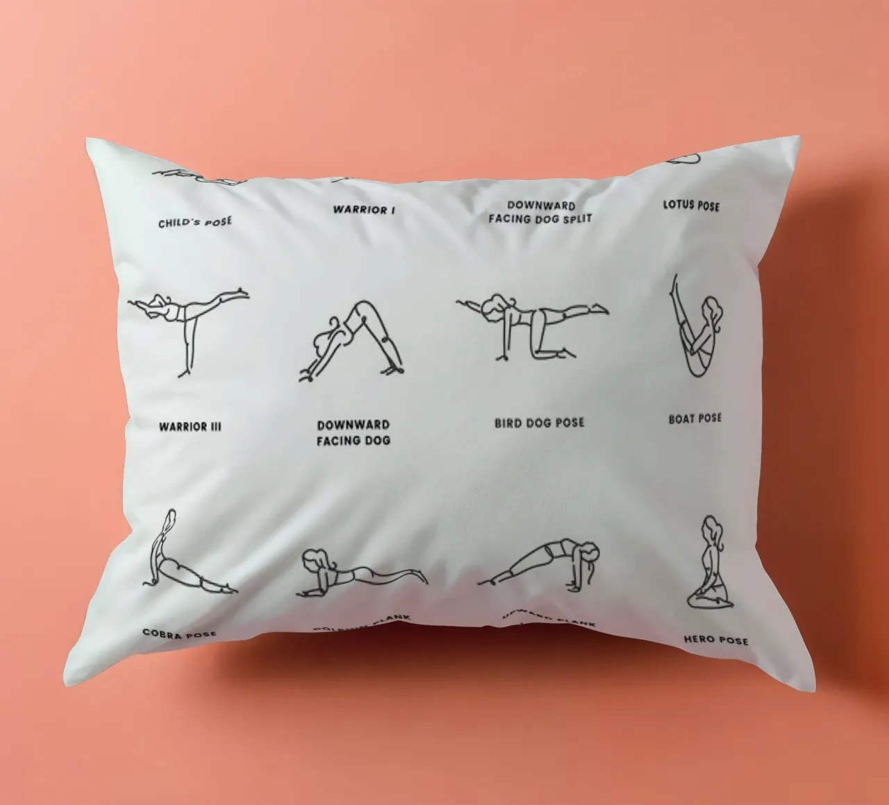 Yoga Chart cuscino da daylight design studio