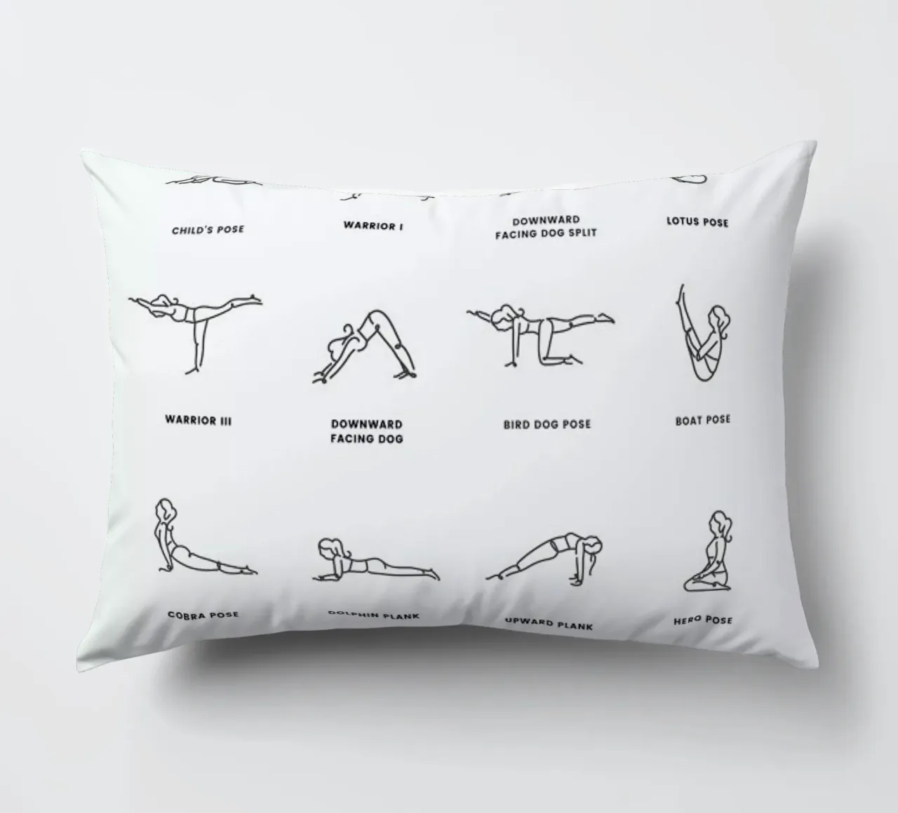 Yoga Chart cuscino da daylight design studio