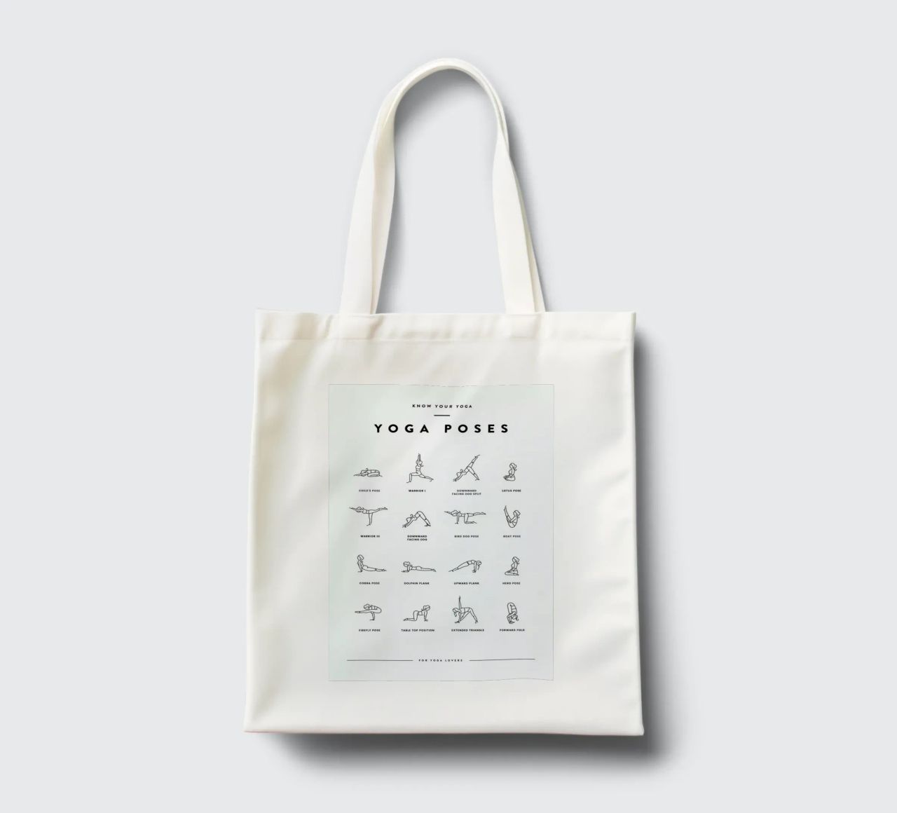 Yoga Chart tote bag by daylight design studio