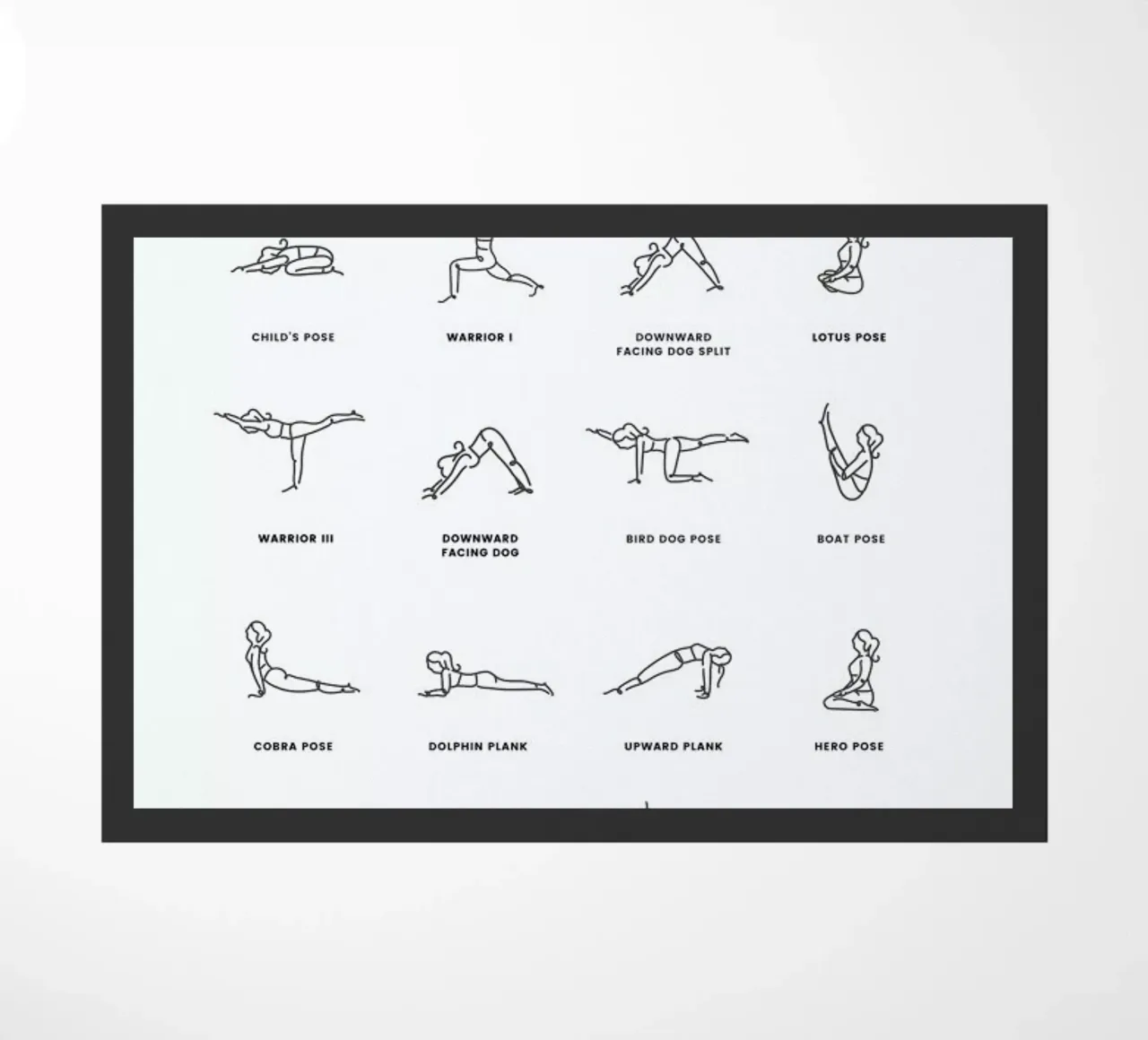Yoga Chart deurmat van daylight design studio