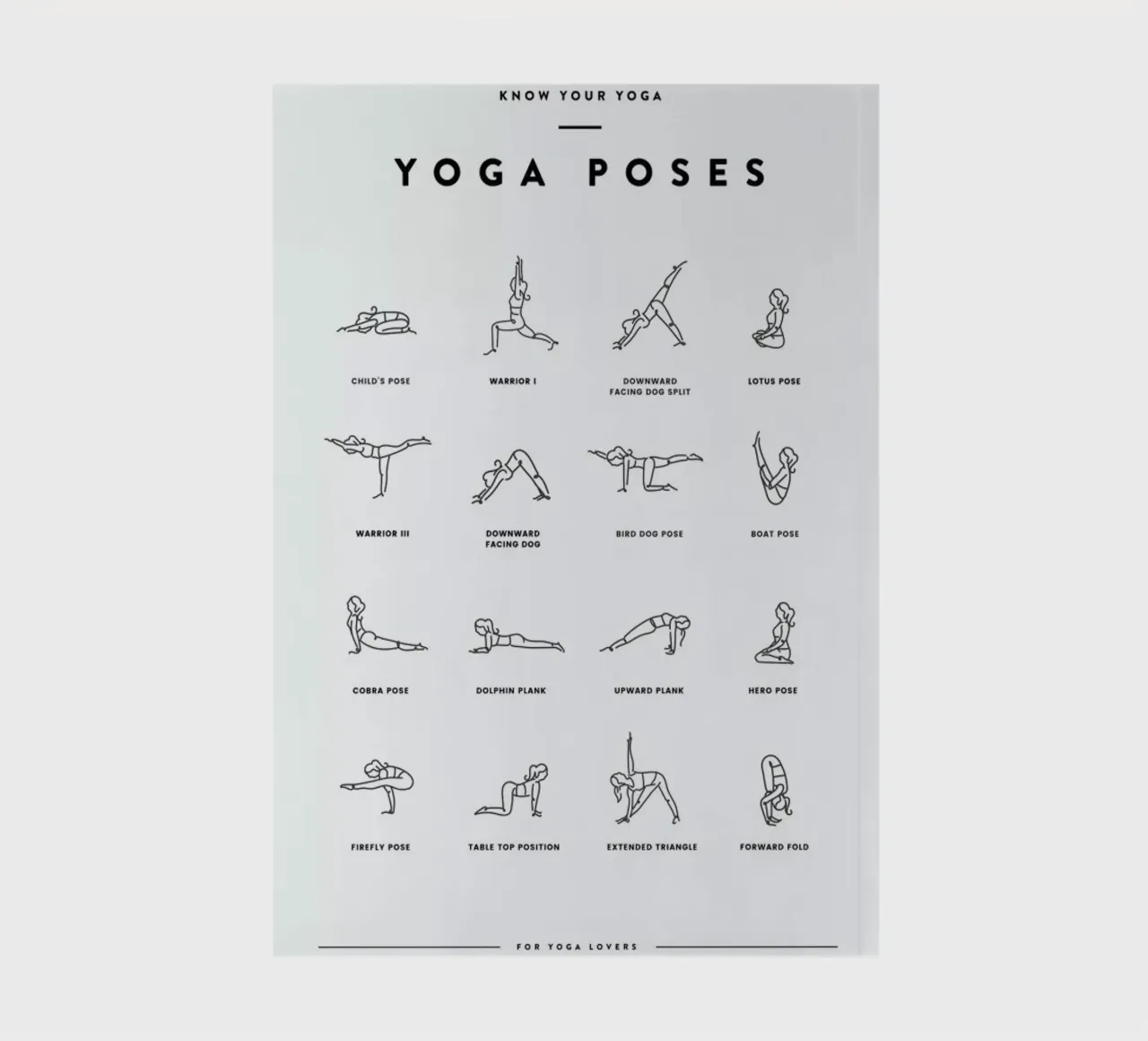 Yoga Chart diario da daylight design studio