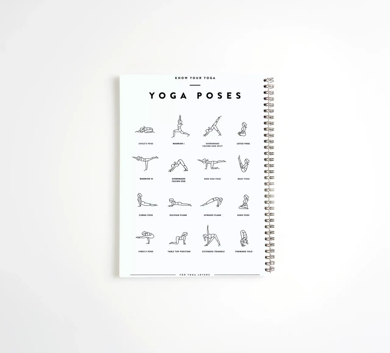Yoga Chart diario ad anelli da daylight design studio