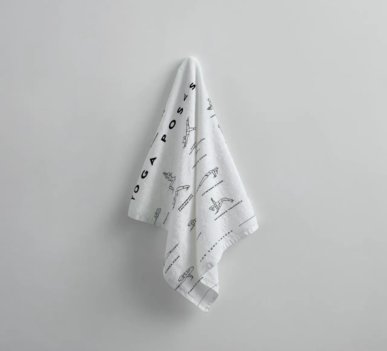 Yoga Chart asciugamano da bagno da daylight design studio