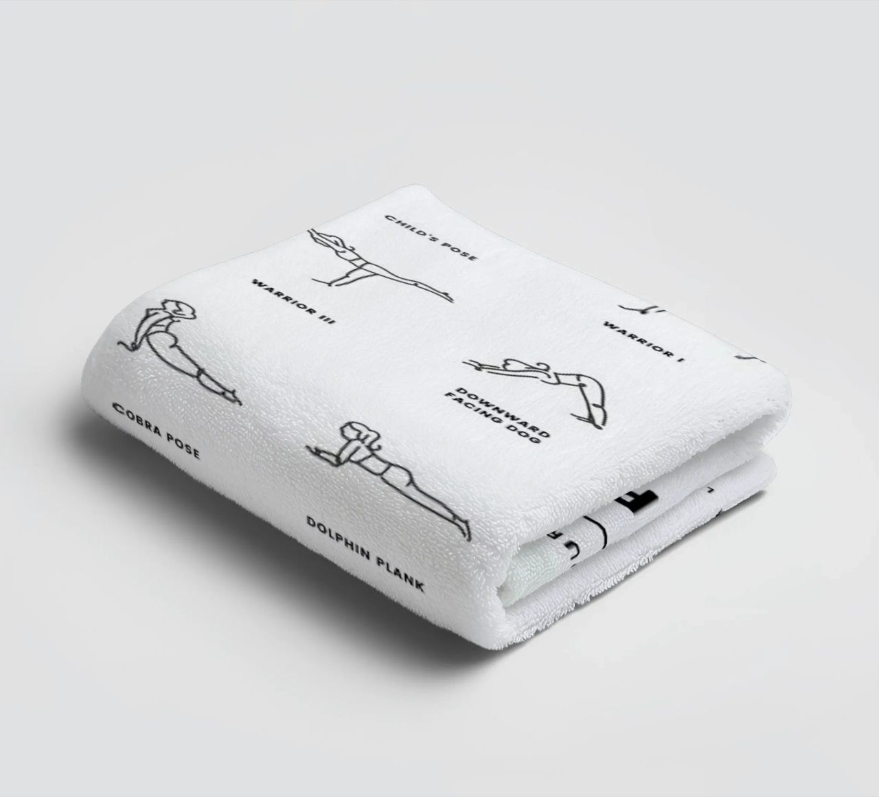 Yoga Chart towel by daylight design studio