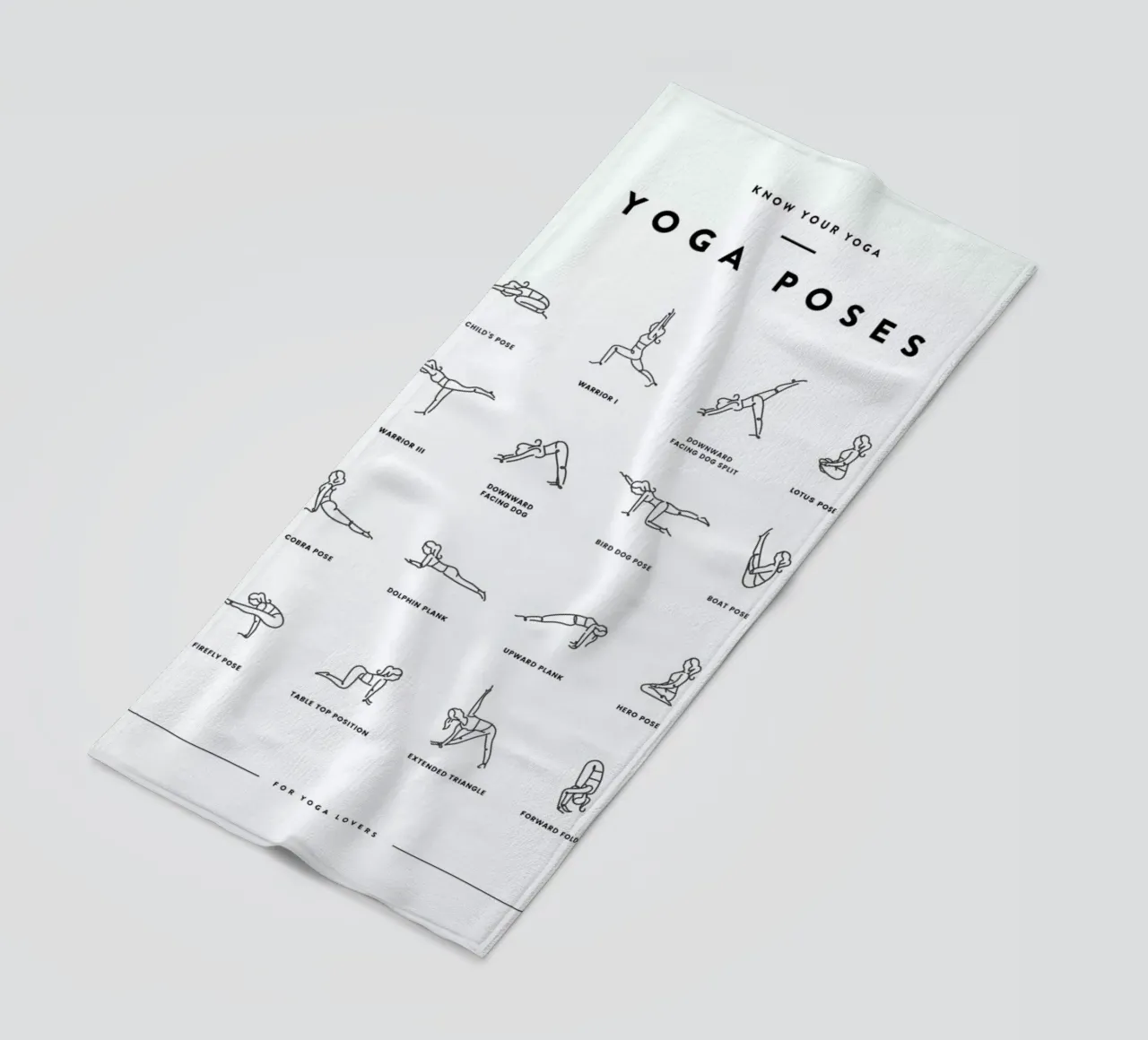 Yoga Chart telo mare da daylight design studio