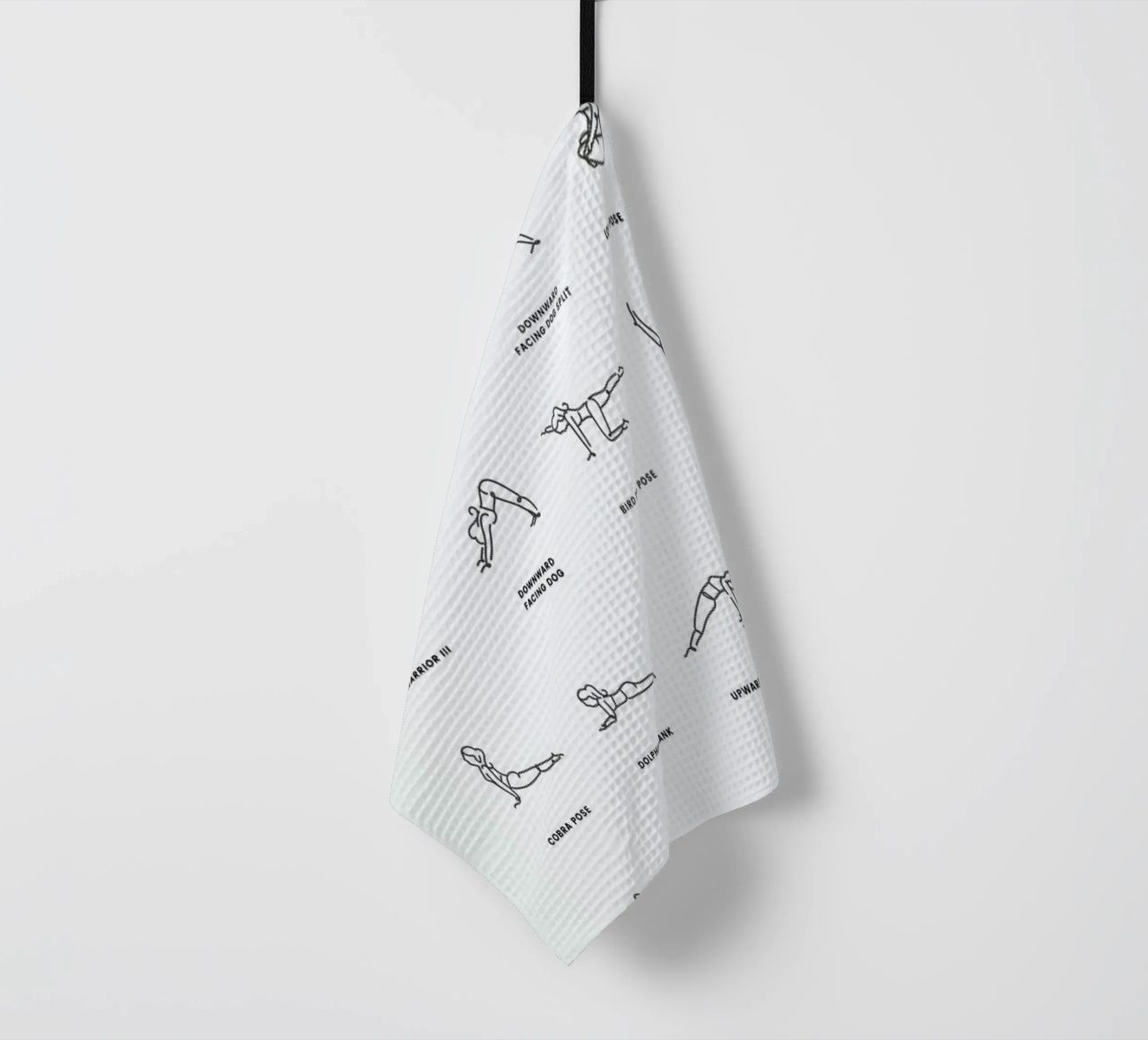 Yoga Chart tea towel by daylight design studio