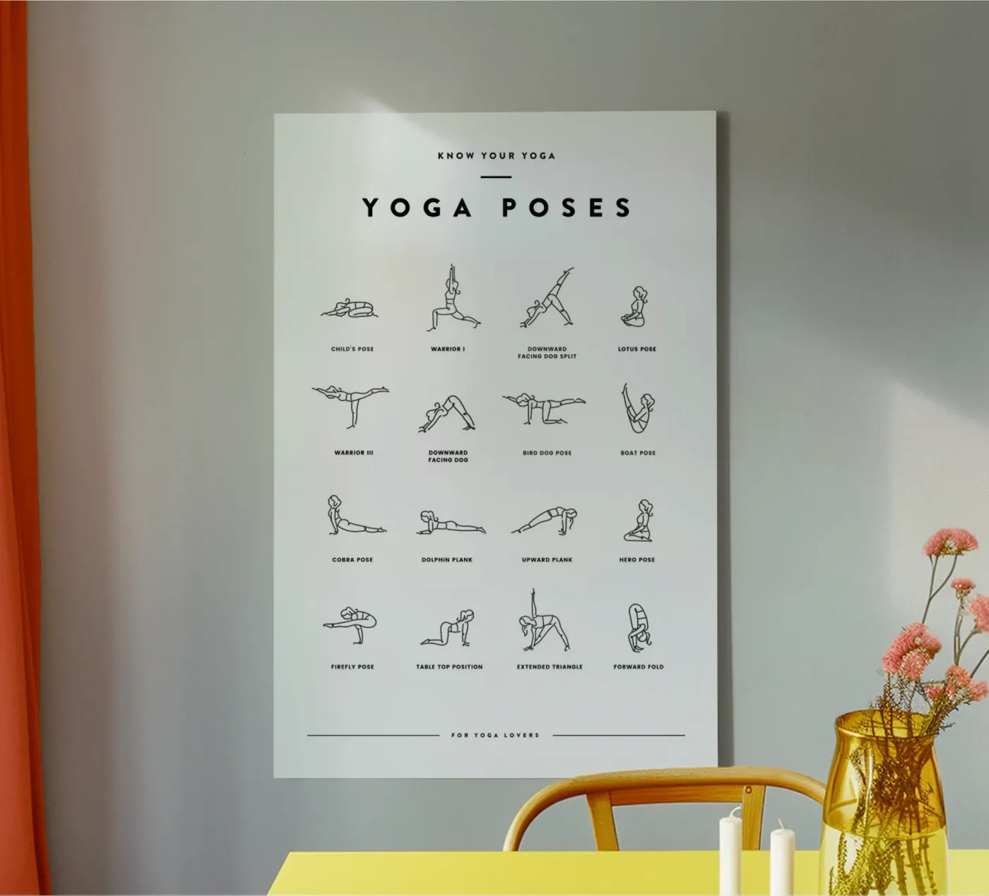 Yoga Chart tela da daylight design studio