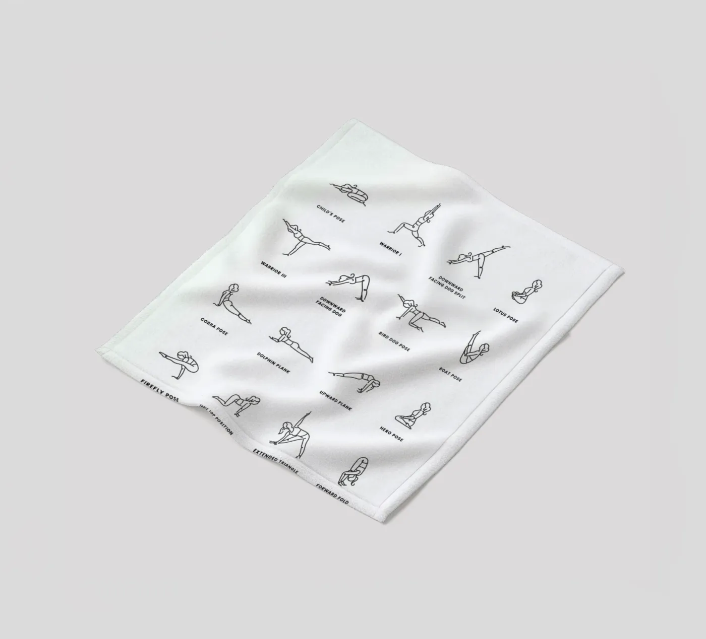 Yoga Chart Fleecedecke von daylight design studio