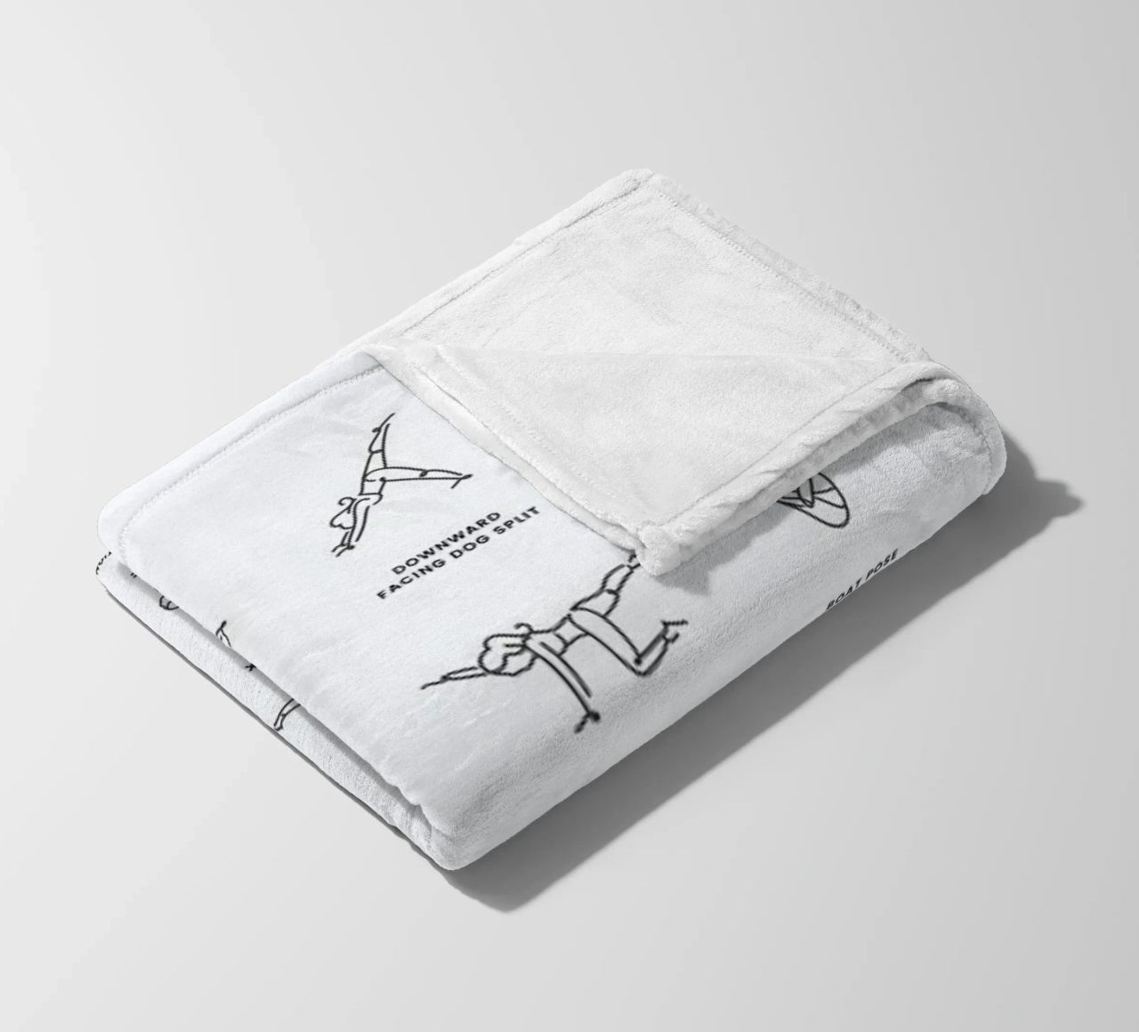 Yoga Chart fleece blanket by daylight design studio