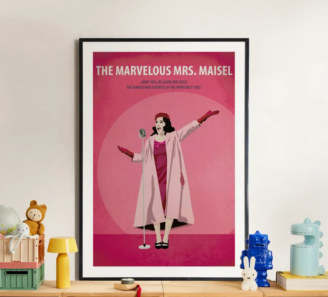 La meravigliosa signora Maisel poster con telaio in plastica da Fräulein Fisher