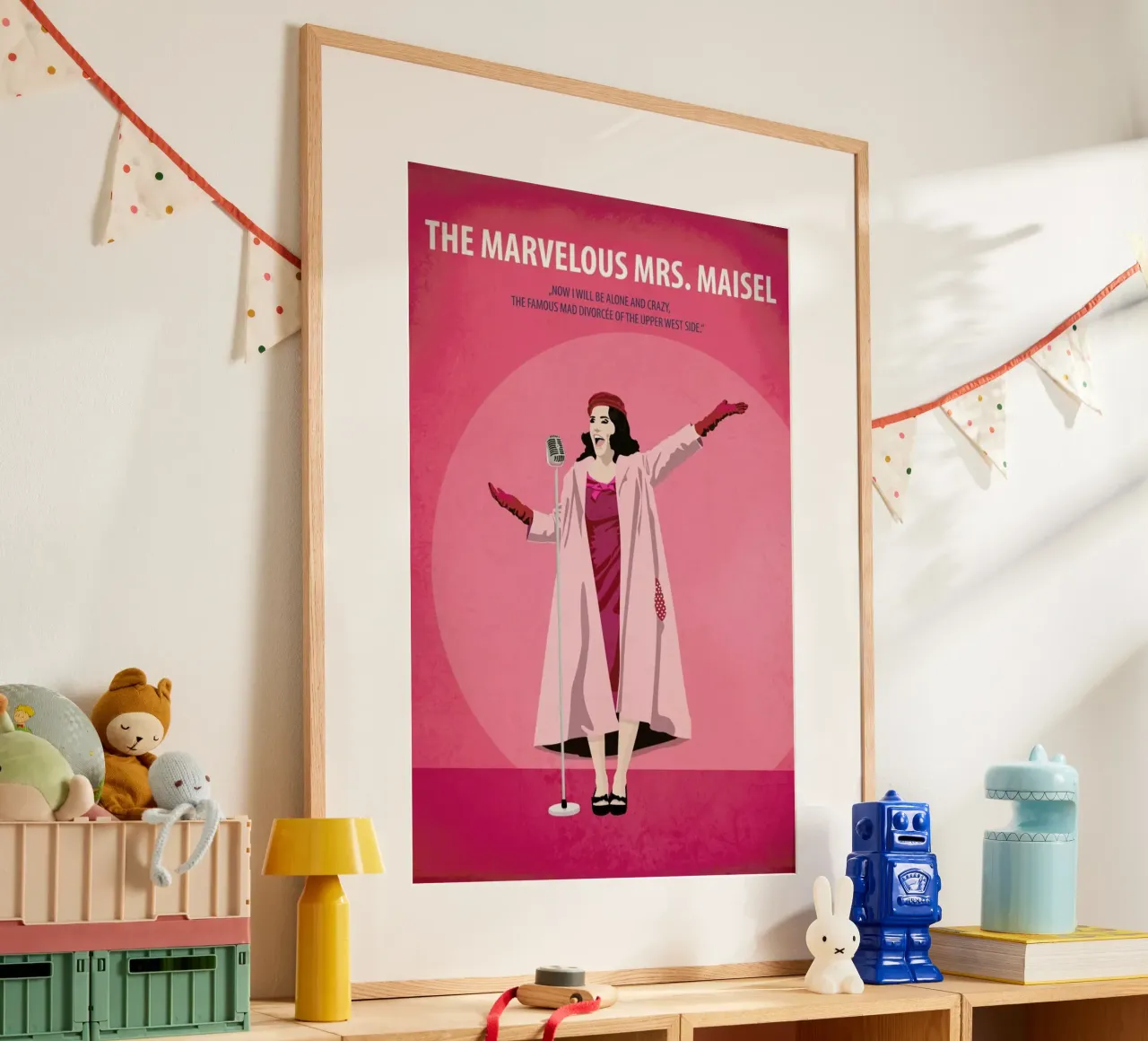 La meravigliosa signora Maisel poster con telaio in plastica da Fräulein Fisher